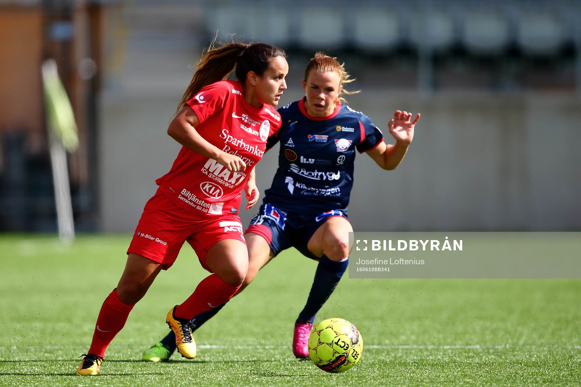 Eskilstunas Malin Diaz och Linköpings Jessica Samuelsson