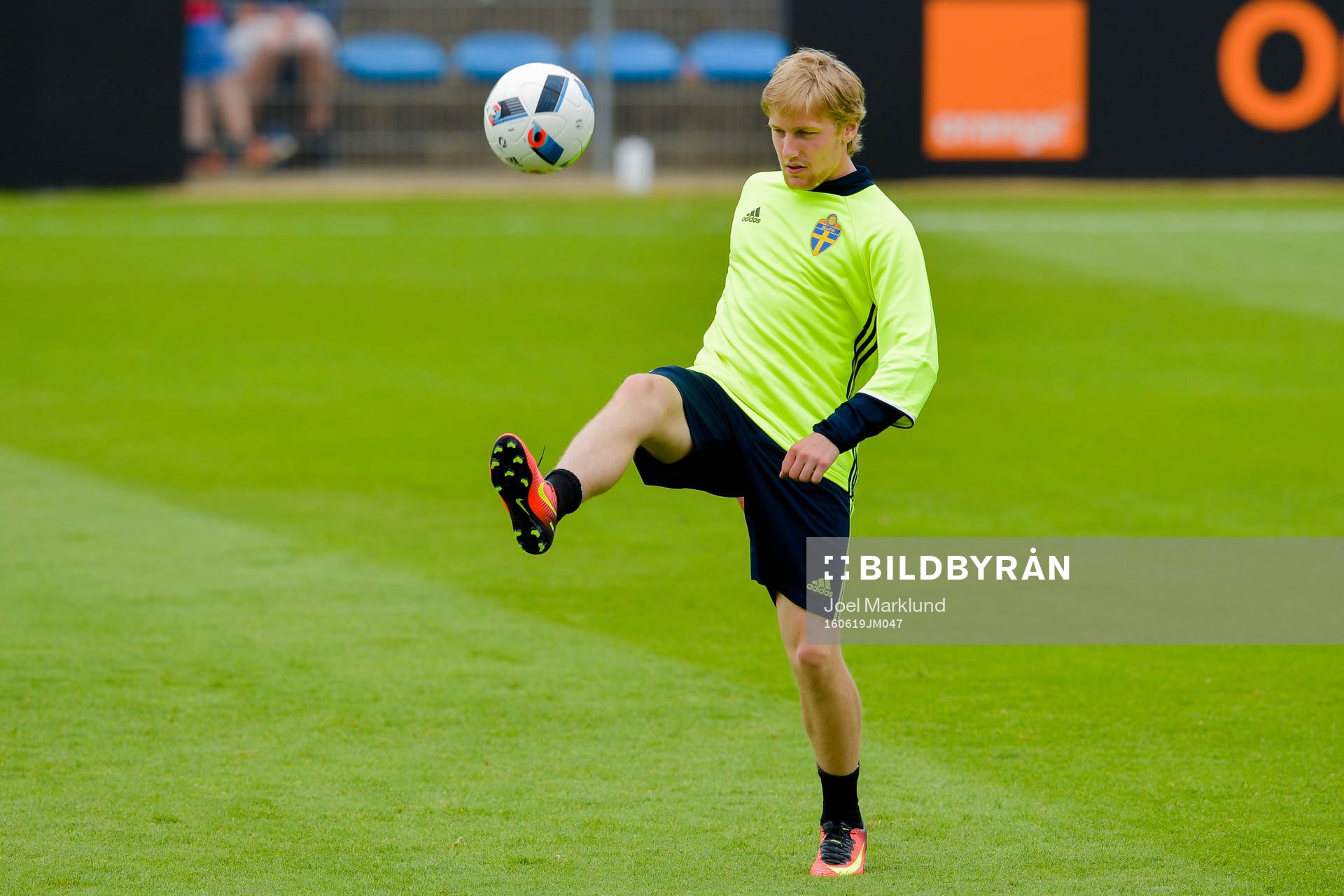 Sveriges Emil Forsberg på Sveriges fotbollslandslags