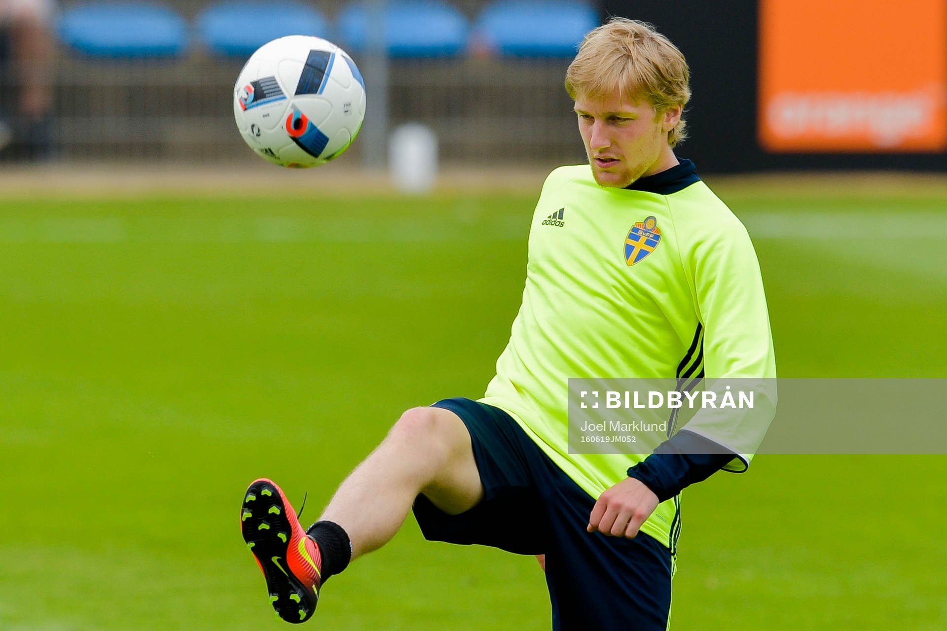 Sveriges Emil Forsberg på Sveriges fotbollslandslags