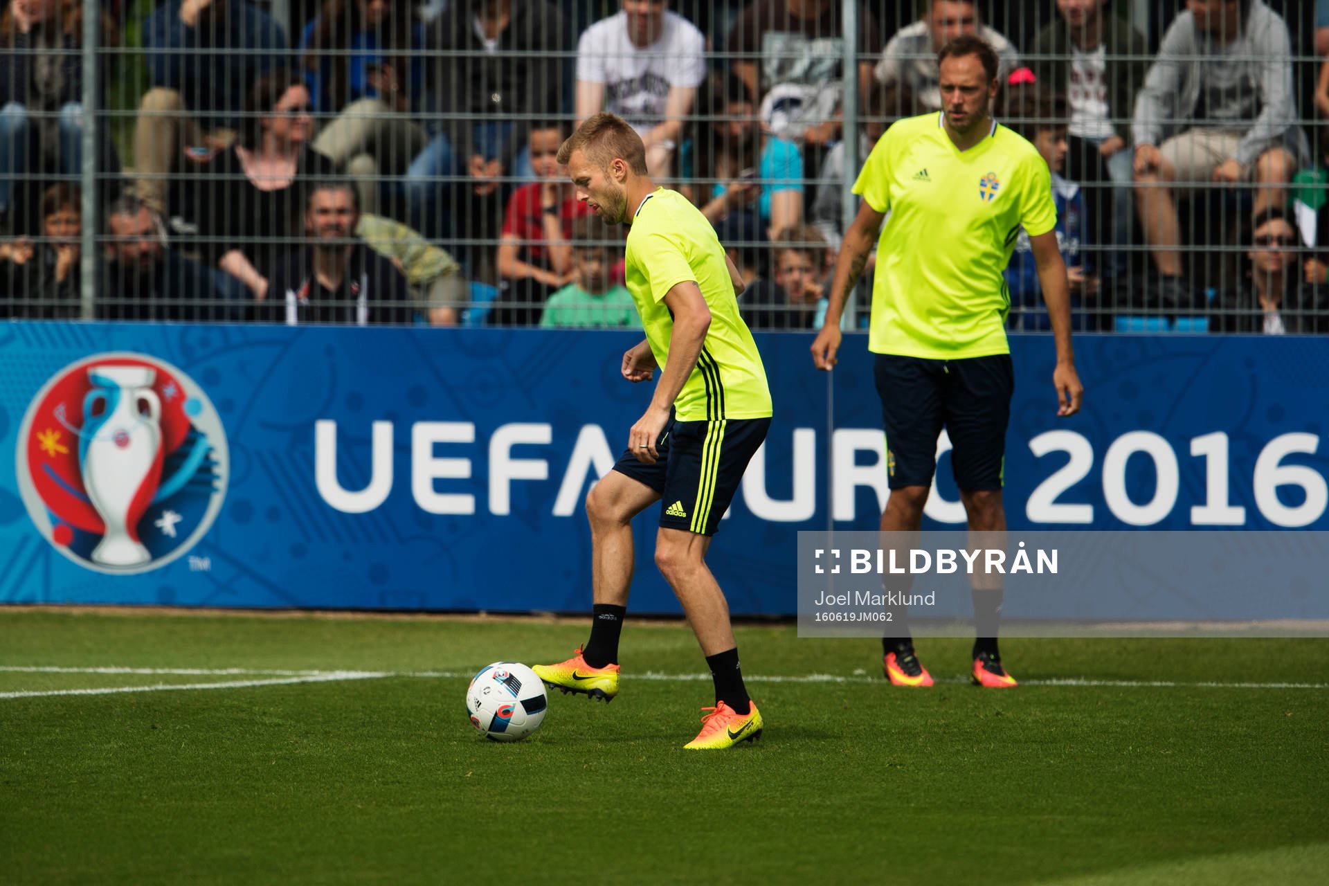 Sebastian Larsson och Andreas Granqvist på Sveriges