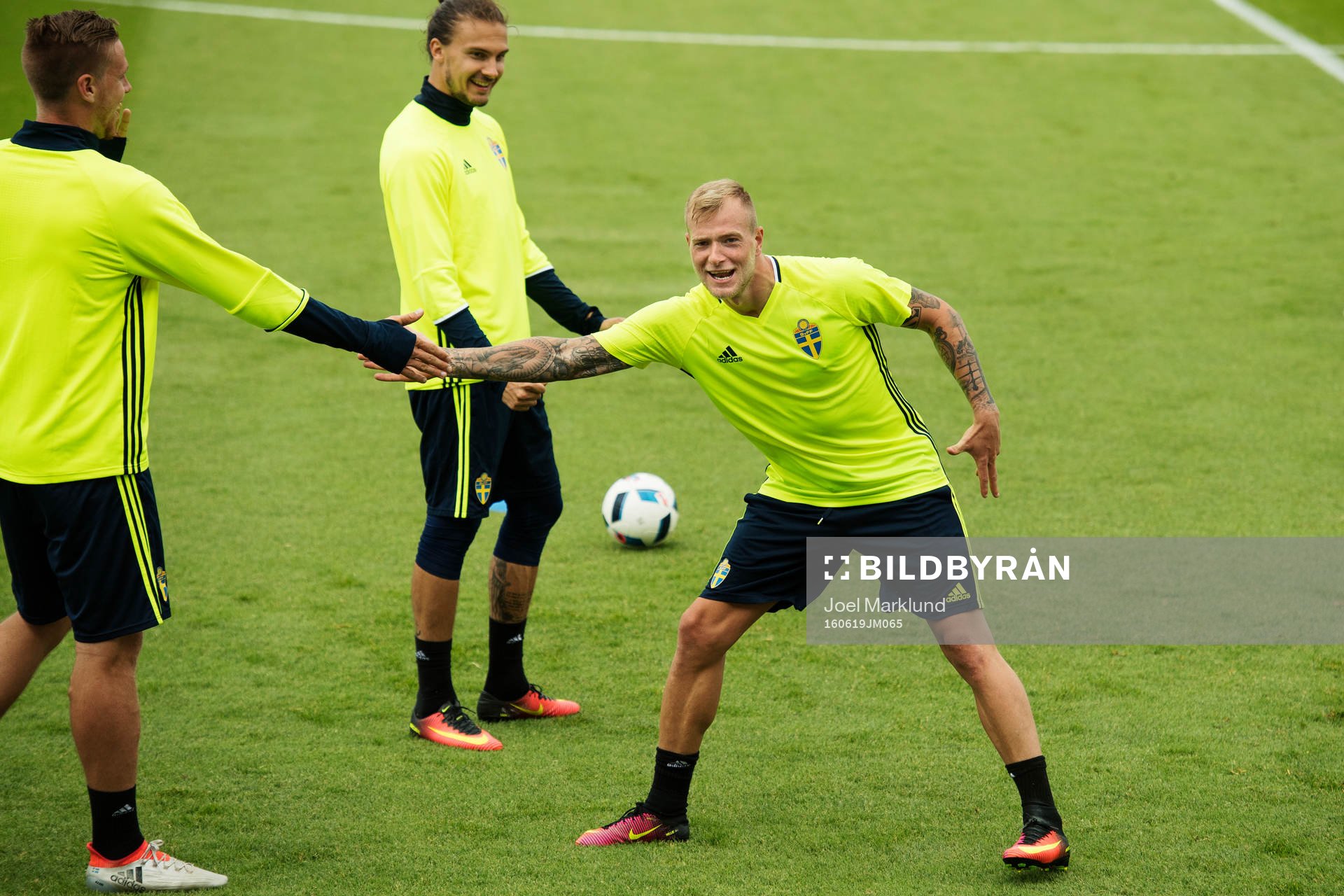 Pontus Jansson, Erik Johansson och John Guidetti på
