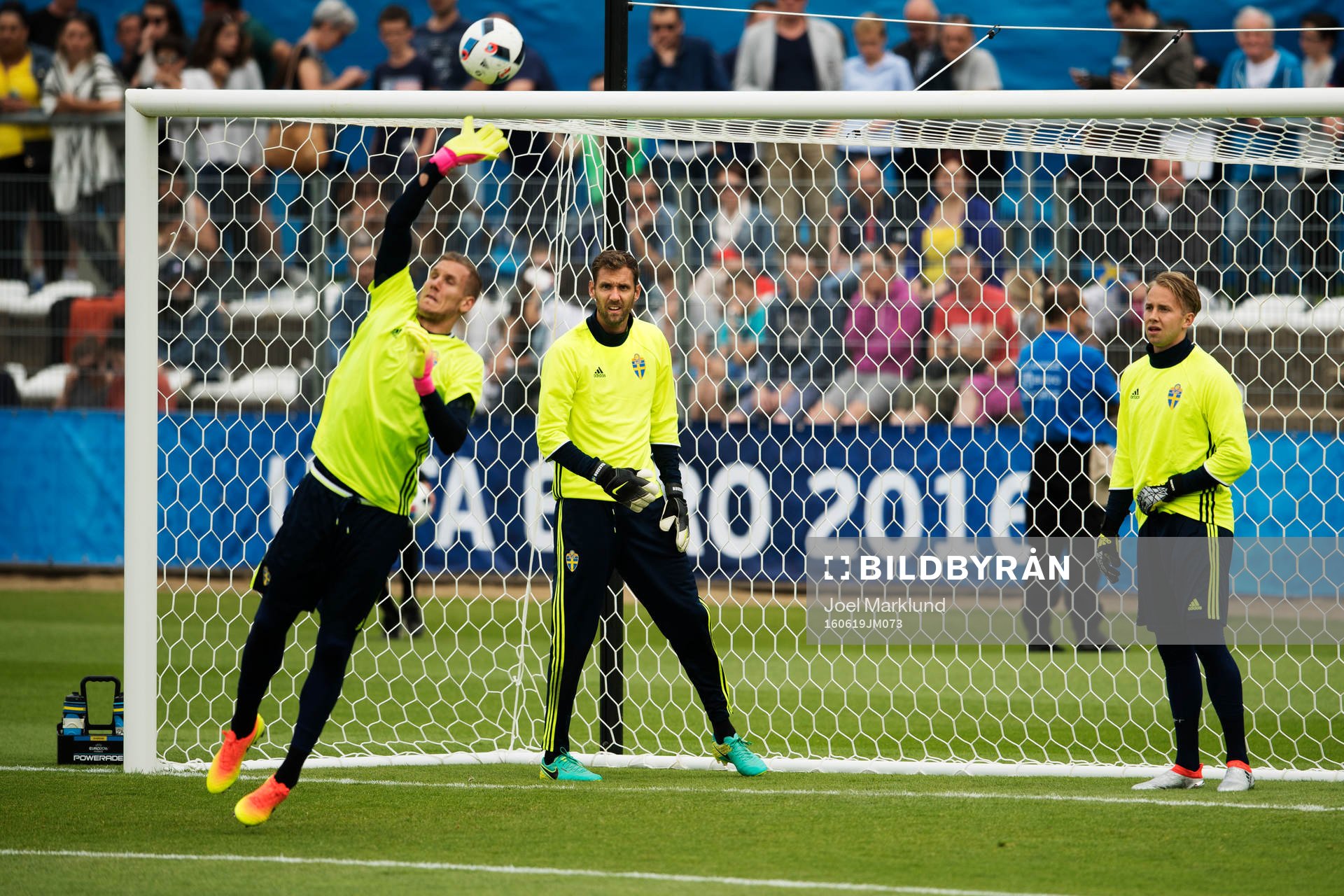 Målvakterna Robin Olsen, Andreas Isaksson och Patrik