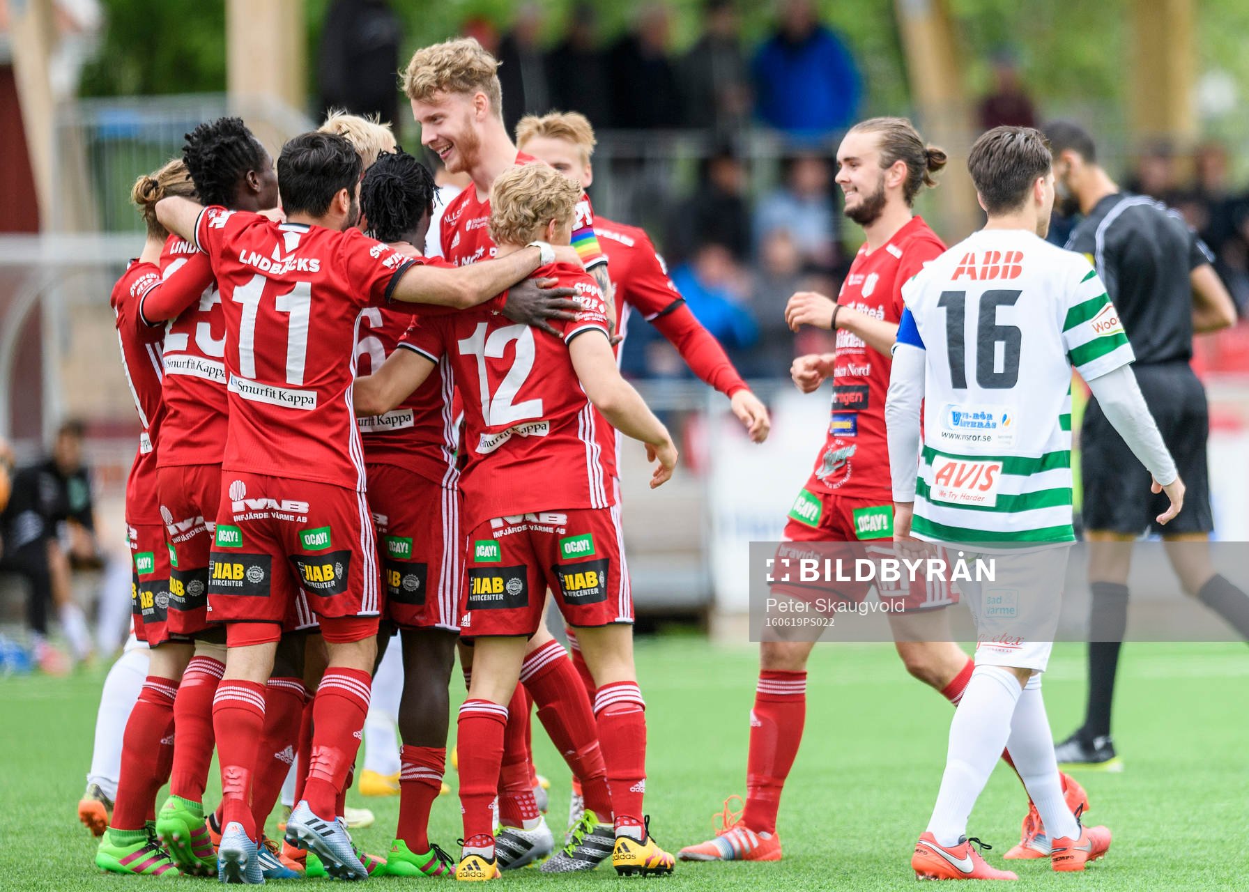 Piteåspelarna jublar