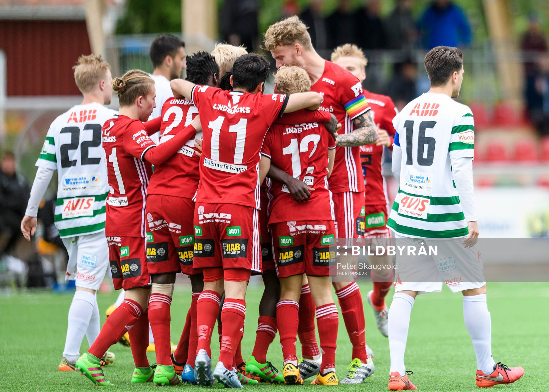 Piteåspelarna jublar