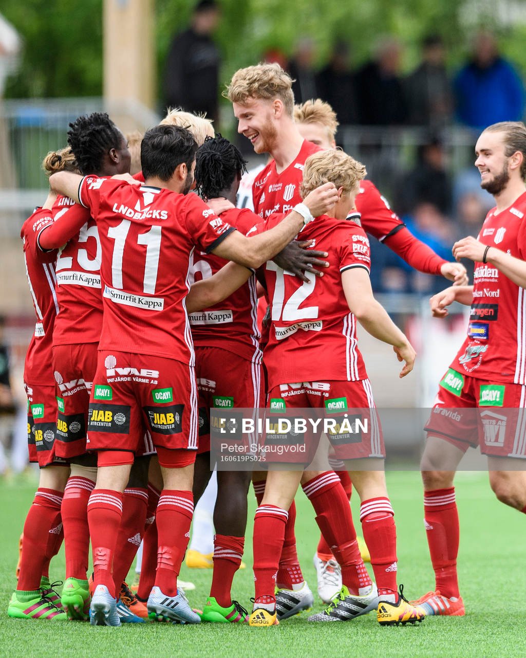 Piteåspelarna jublar