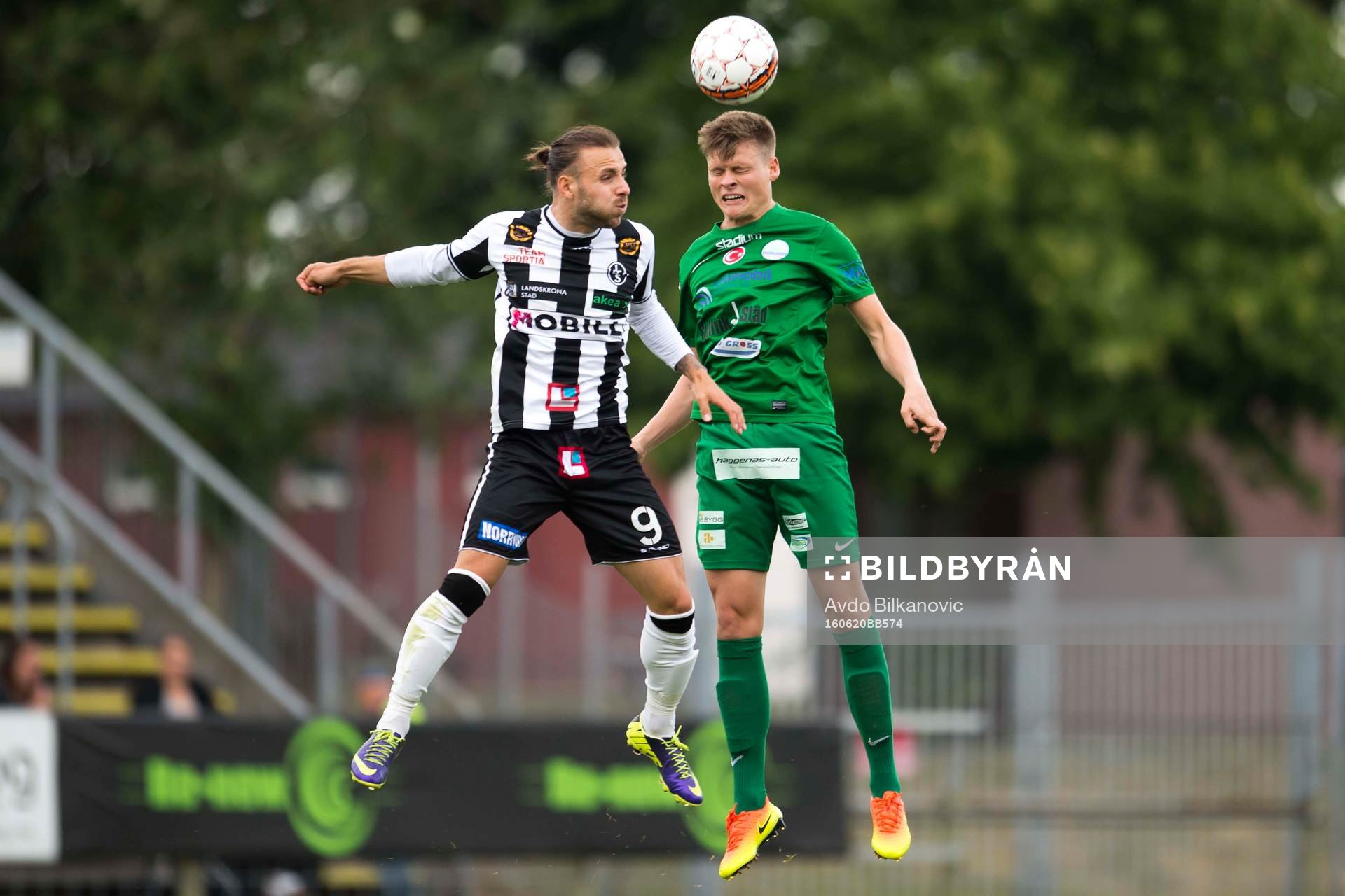 Landskronas Filip Pivkovski och Prespas Ilir Tahiri i