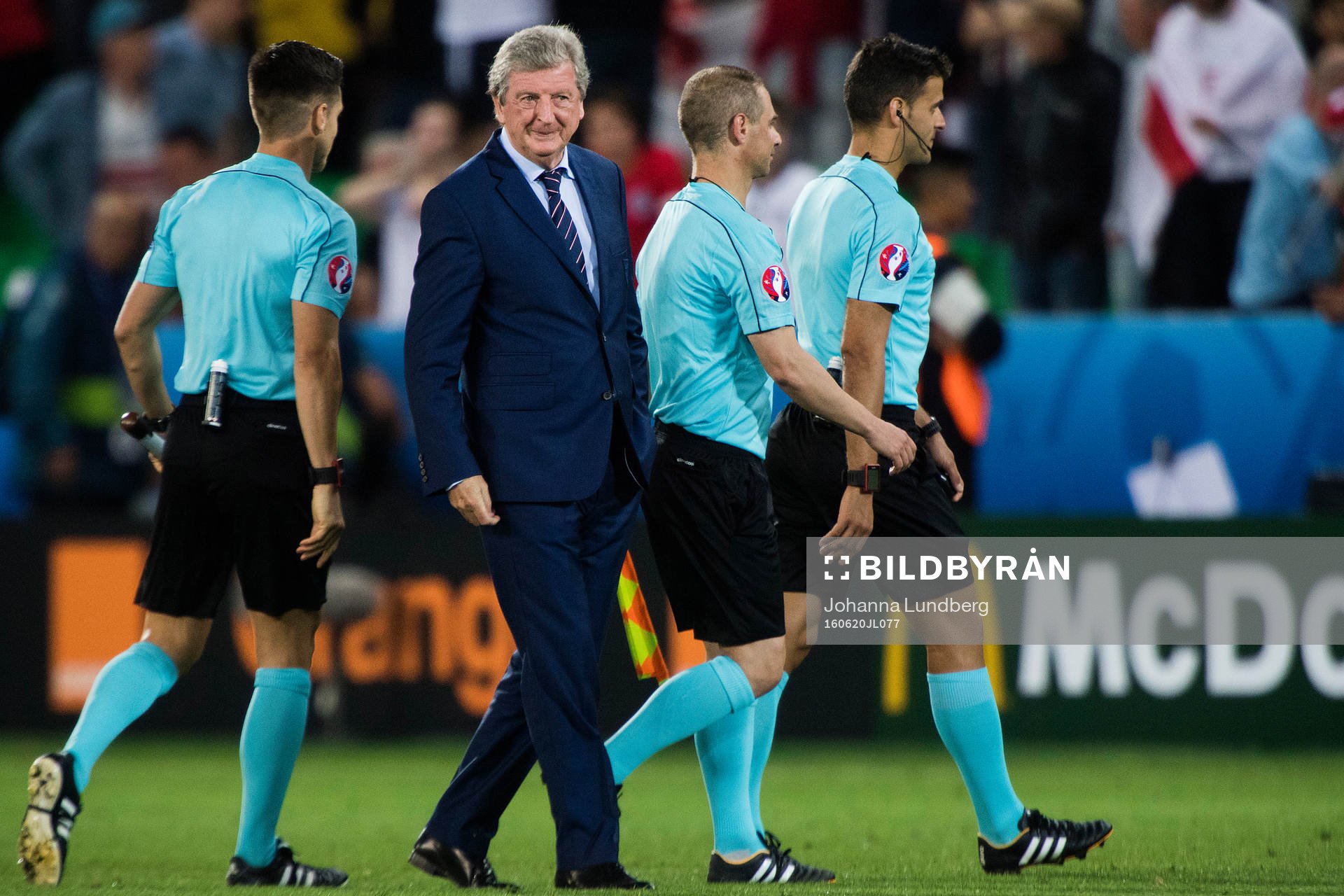 Englands förbundskapten Roy Hodgson i fotbollsmatchen
