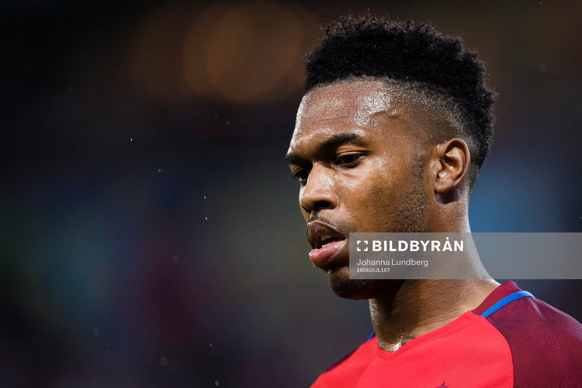 Englands Daniel Sturridge i fotbollsmatchen mellan