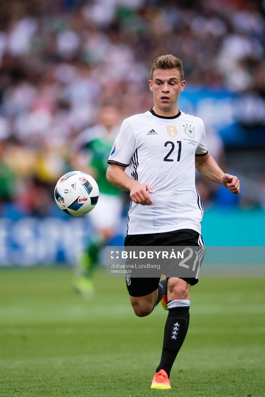 Tysklands Joshua Kimmich  i fotbollsmatchen mellan
