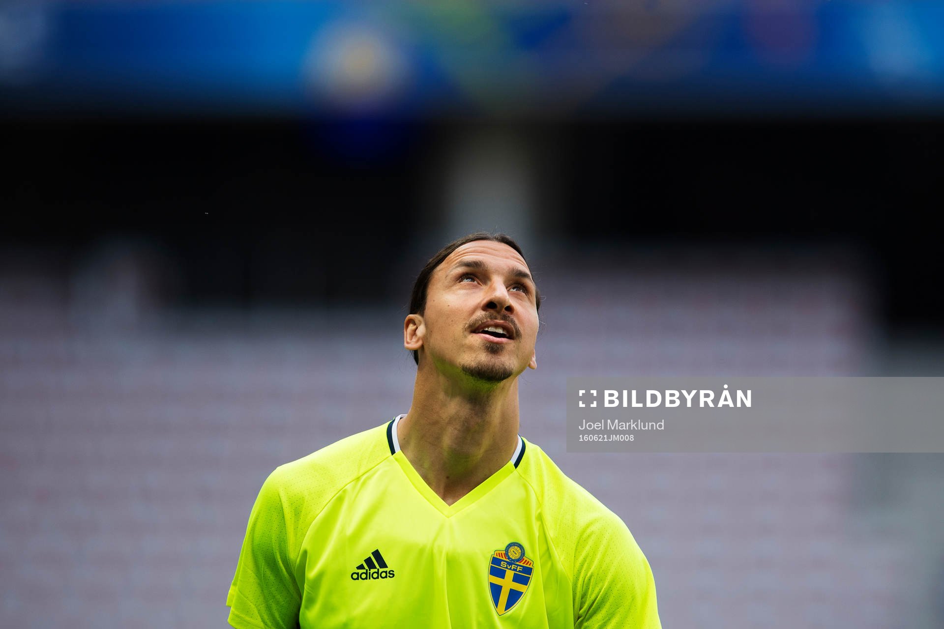 Zlatan Ibrahimovic på Sveriges fotbollslandslags träning