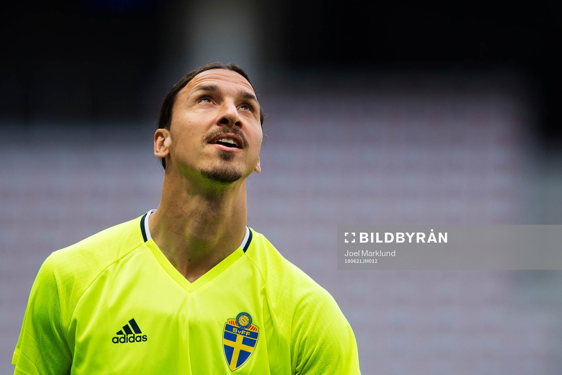 Zlatan Ibrahimovic på Sveriges fotbollslandslags träning