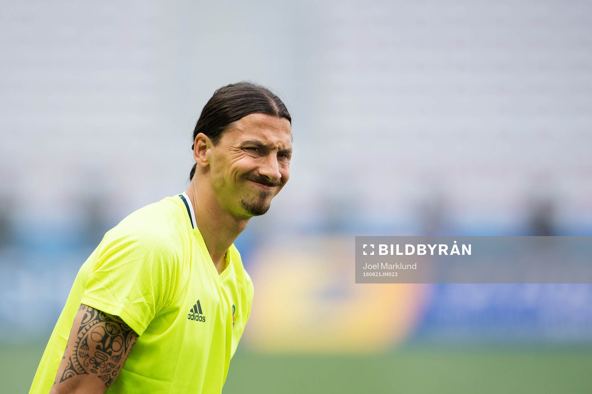 Zlatan Ibrahimovic på Sveriges fotbollslandslags träning