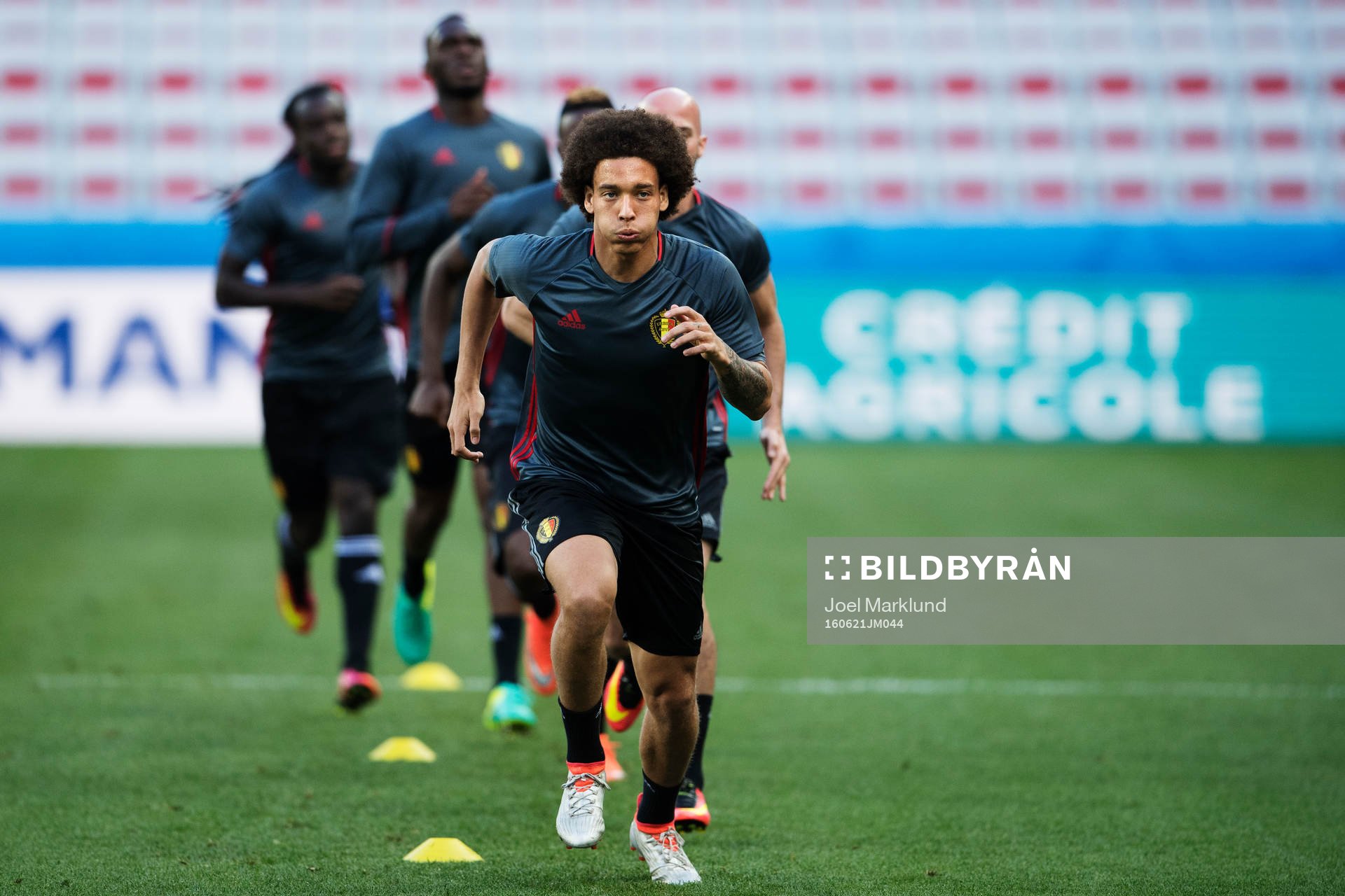 Axel Witsel på Belgiens fotbollslandslags träning