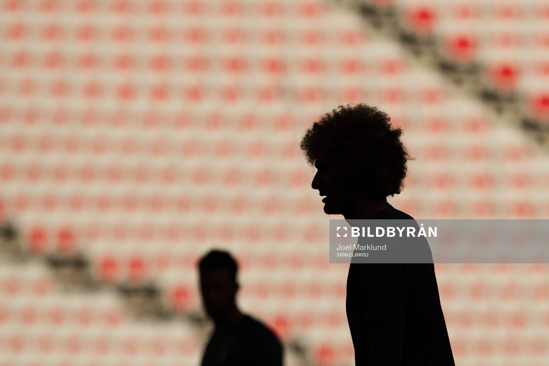 Marouane Fellaini på Belgiens fotbollslandslags träning