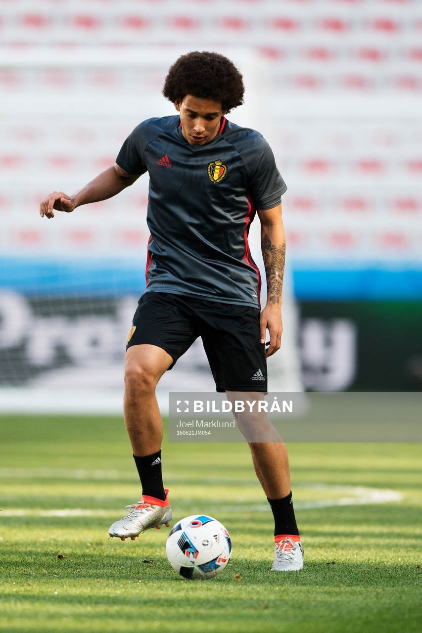 Axel Witsel på Belgiens fotbollslandslags träning