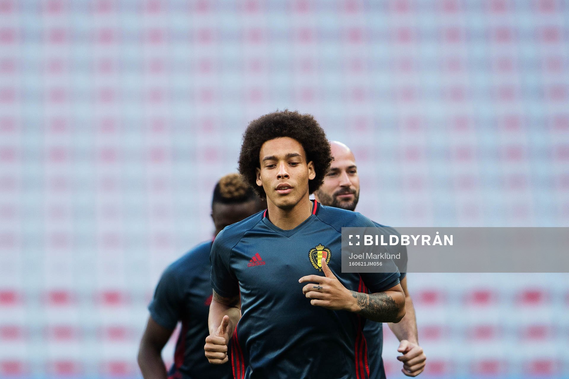 Axel Witsel på Belgiens fotbollslandslags träning