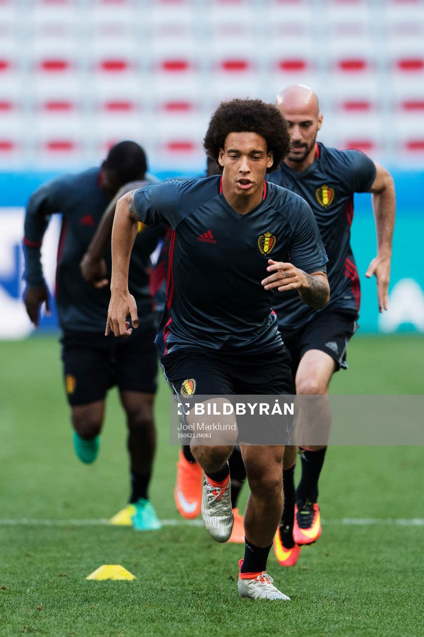 Axel Witsel på Belgiens fotbollslandslags träning