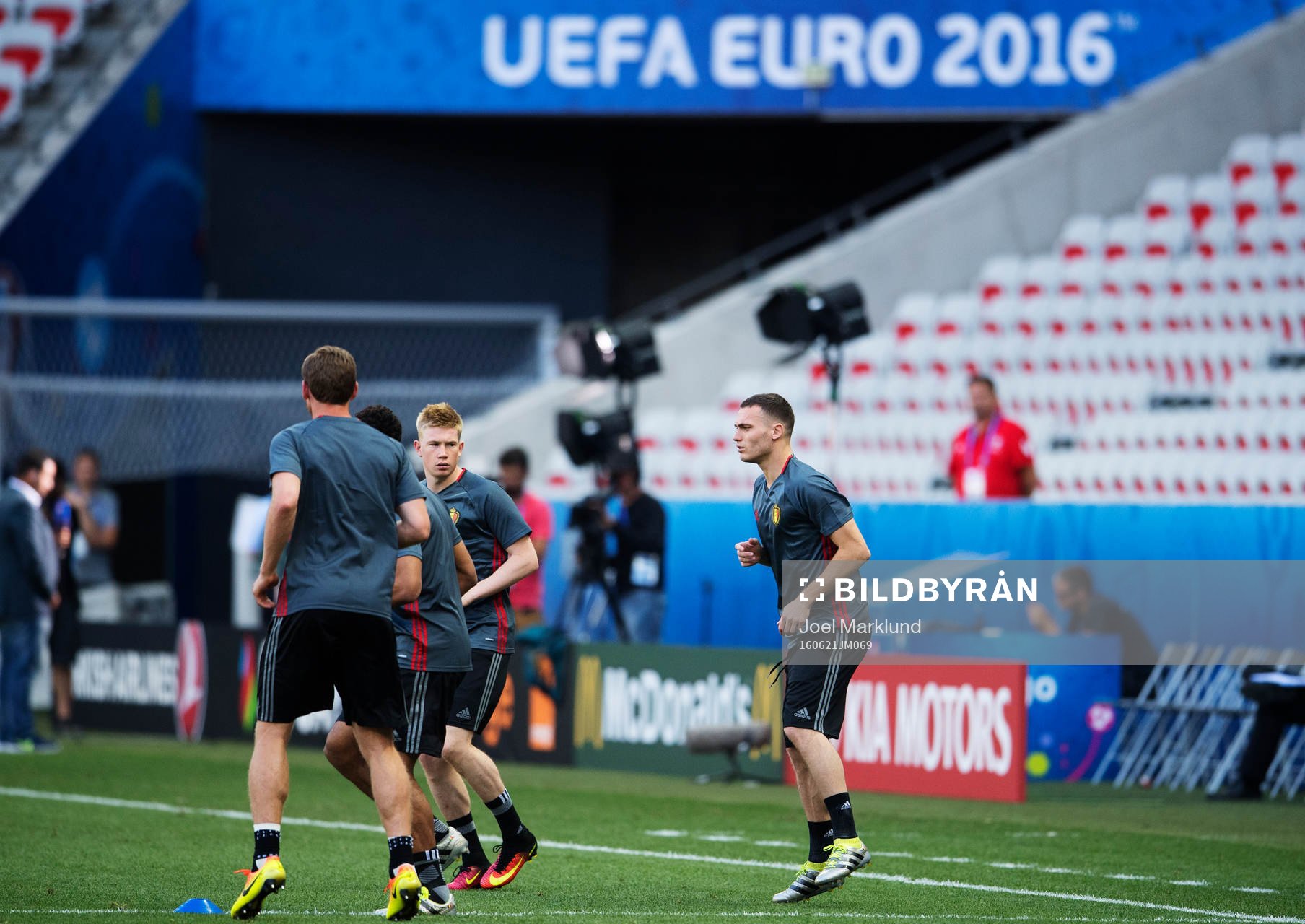 Kevin de Bruyne och Thomas Vermaelen på Belgiens