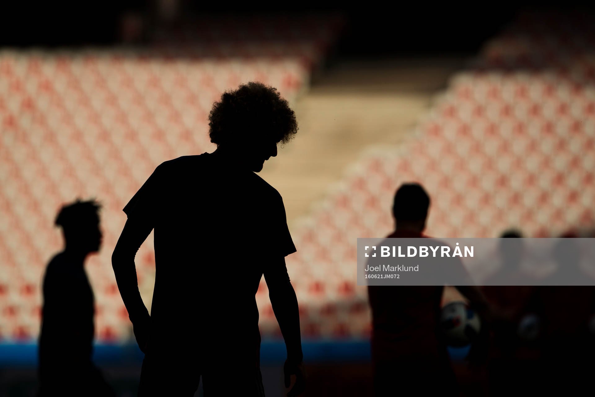 Marouane Fellaini på Belgiens fotbollslandslags träning