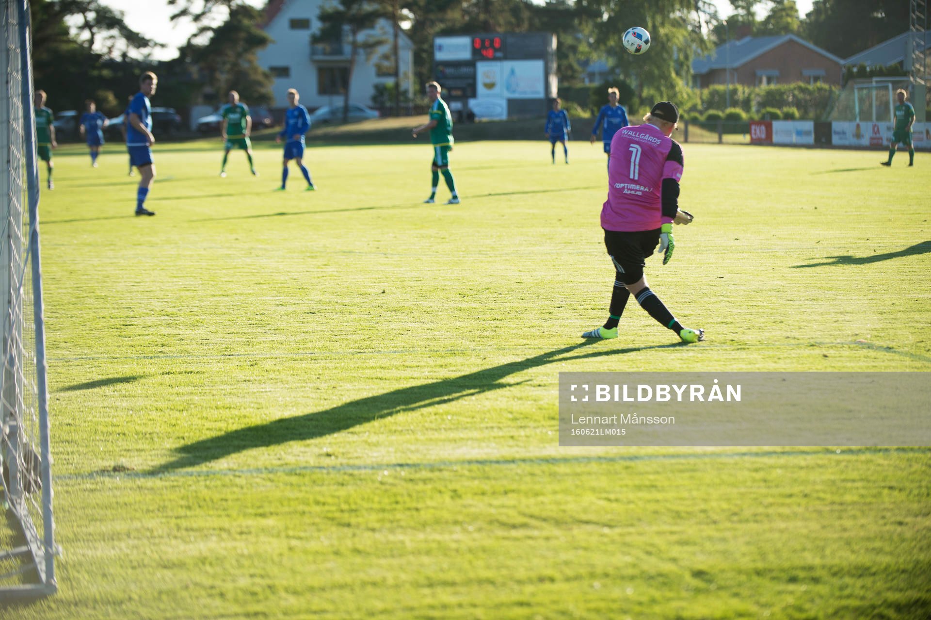 Inspark av Åhus-keepern i matchen i division 5 mellan