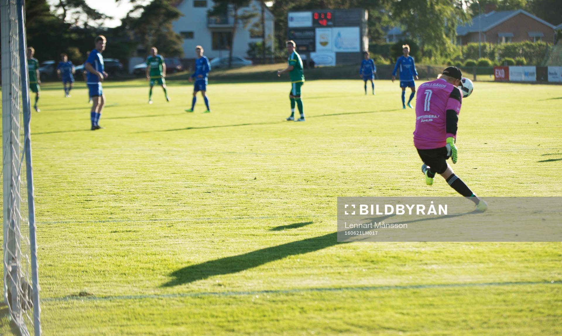 Inspark av Åhus-keepern i matchen i division 5 mellan