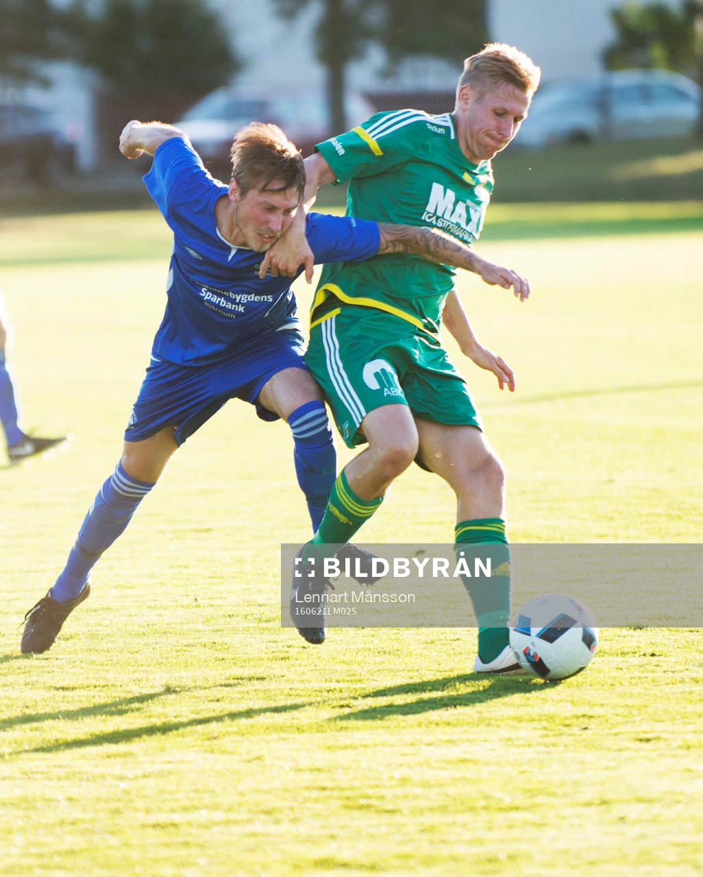 Bjärnums Pontus Lindell i matchen i division 5 mellan