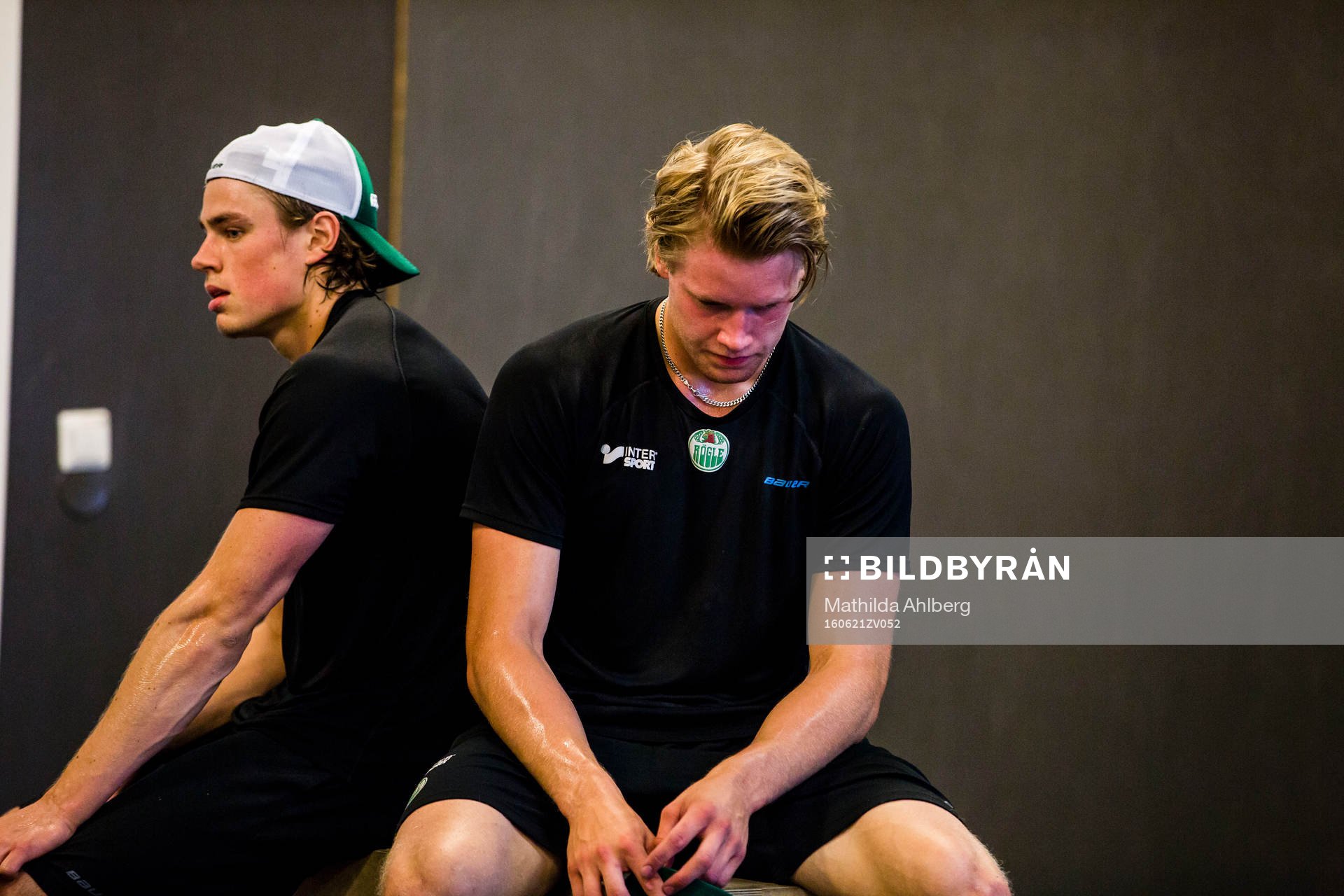 Rögle spelare vilar