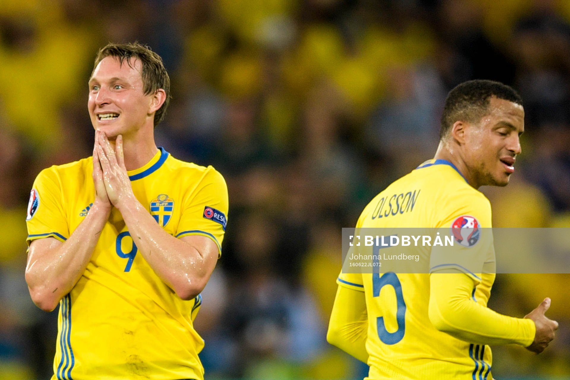 Sveriges Kim Källström och Martin Olsson deppar i