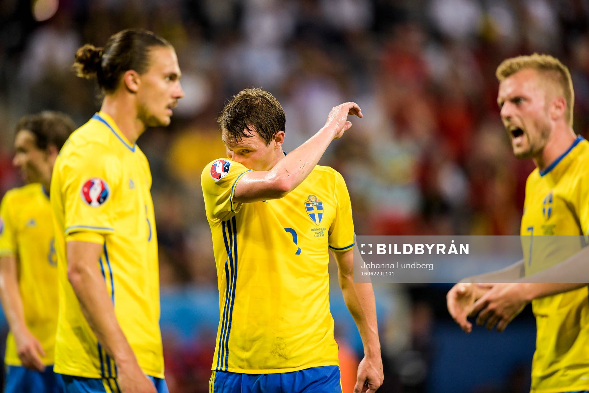 Sveriges Erik Johansson, Kim Källström och Sebastian