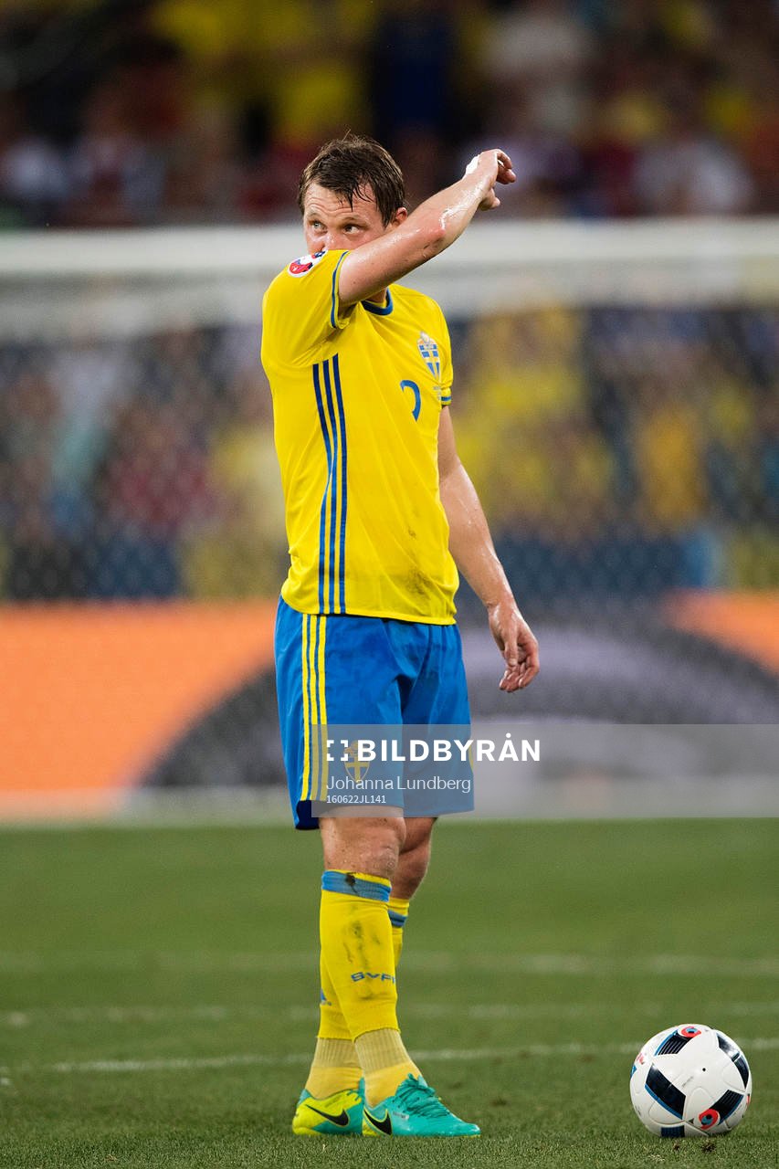 Sveriges Kim Källström i fotbollsmatchen mellan Sverige