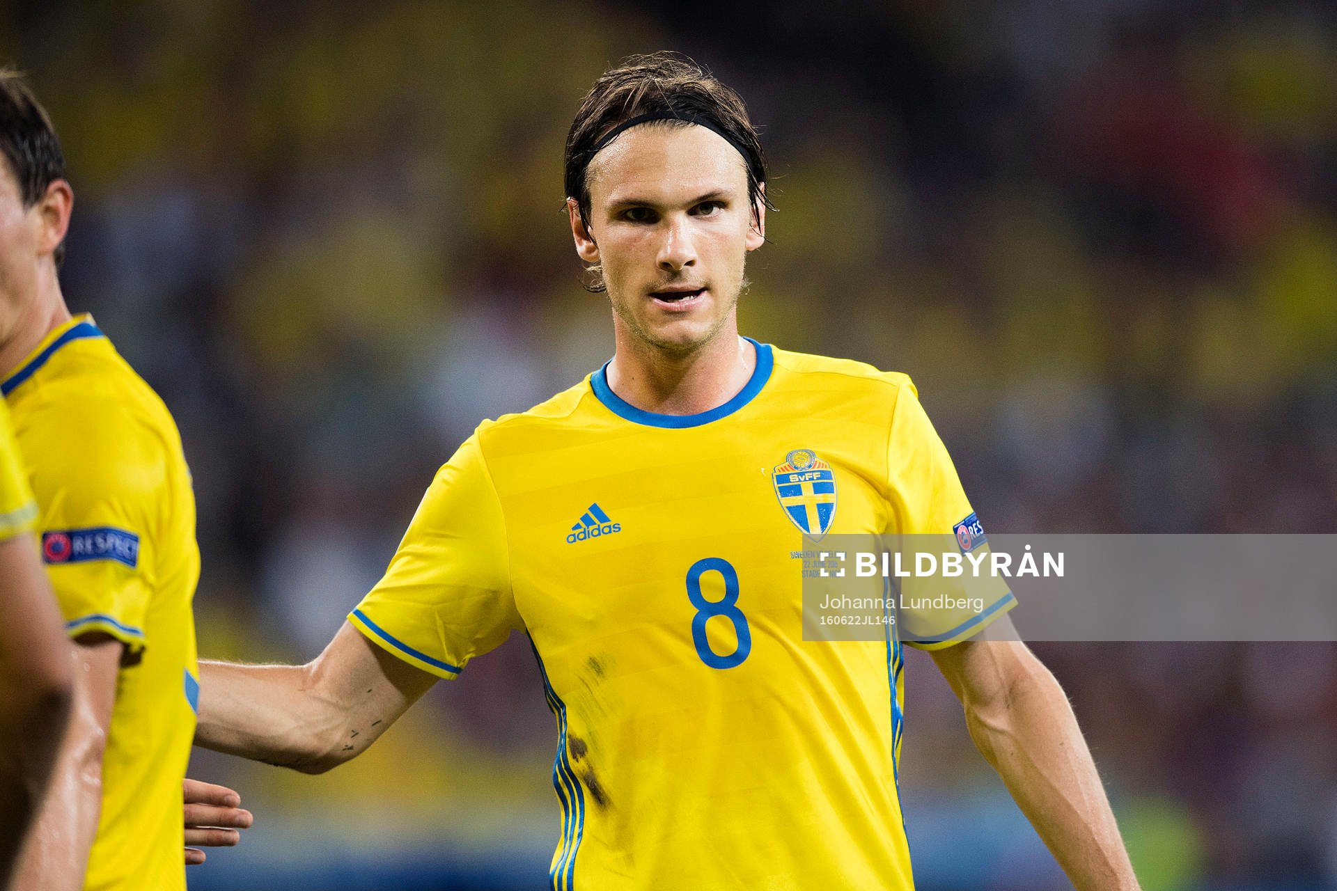 Sveriges Albin Ekdal i fotbollsmatchen mellan Sverige och