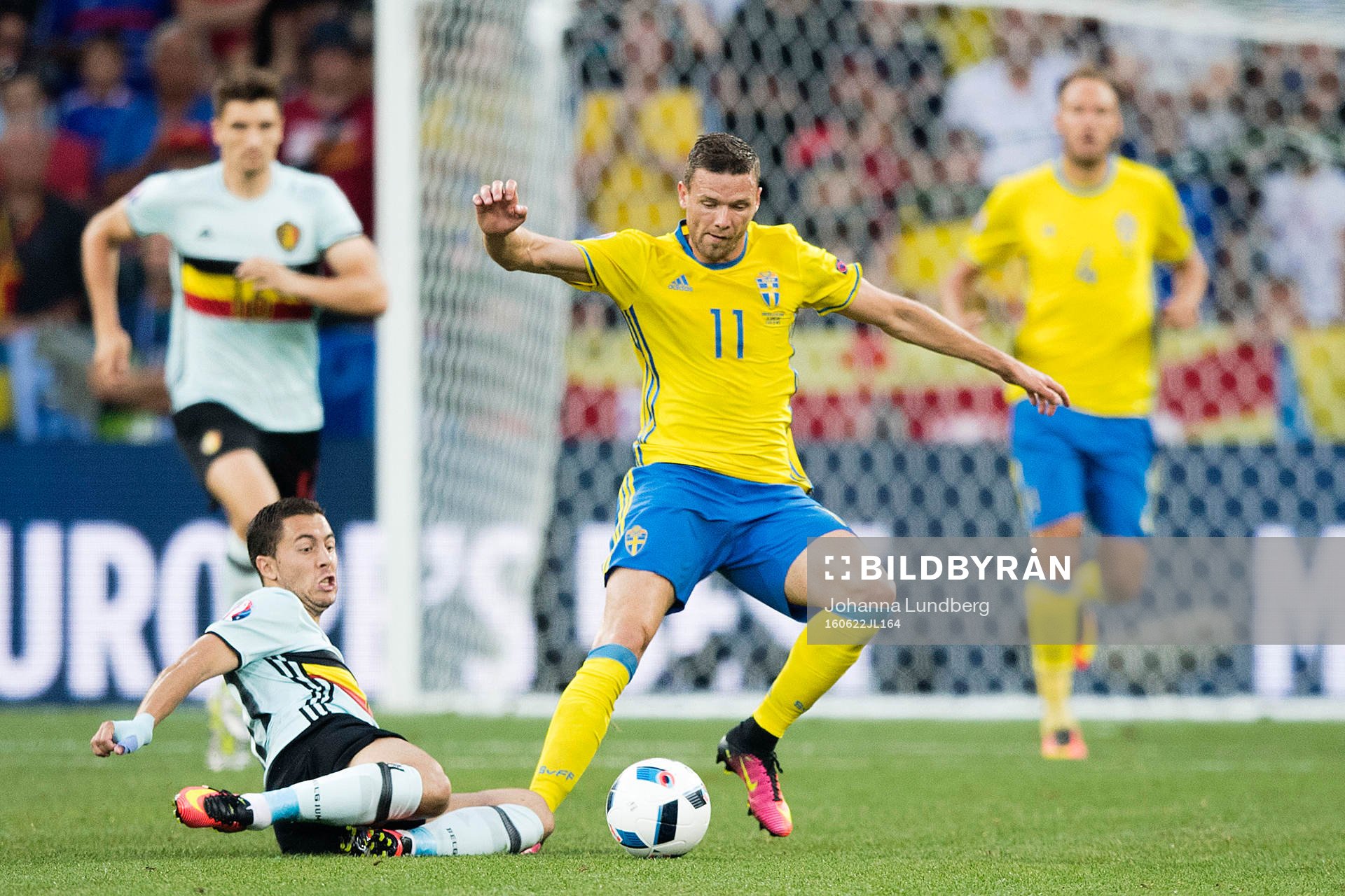 Sveriges Marcus Berg i fotbollsmatchen mellan Sverige och