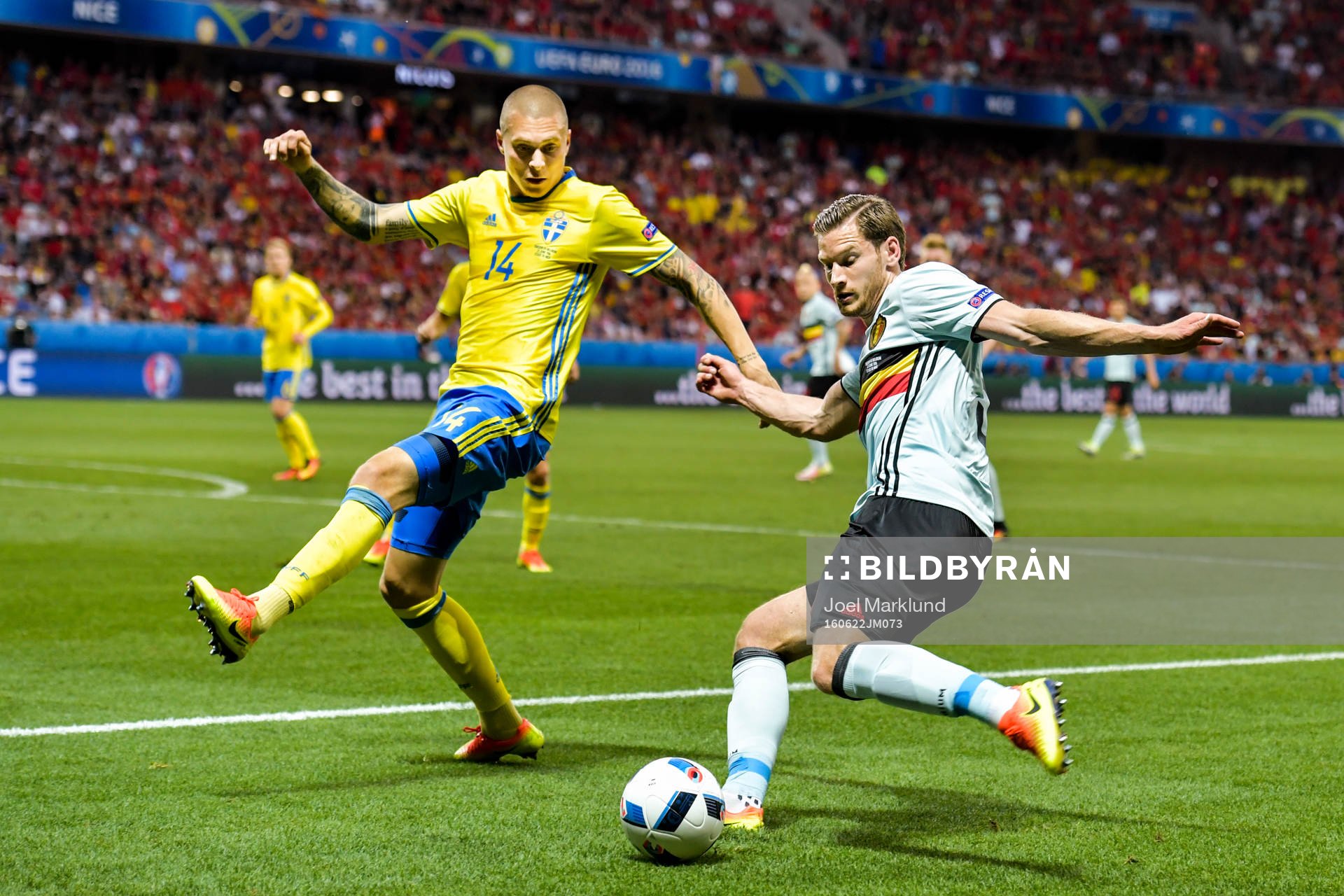 Sveriges Victor Nilsson Lindelöf och Belgiens Jan