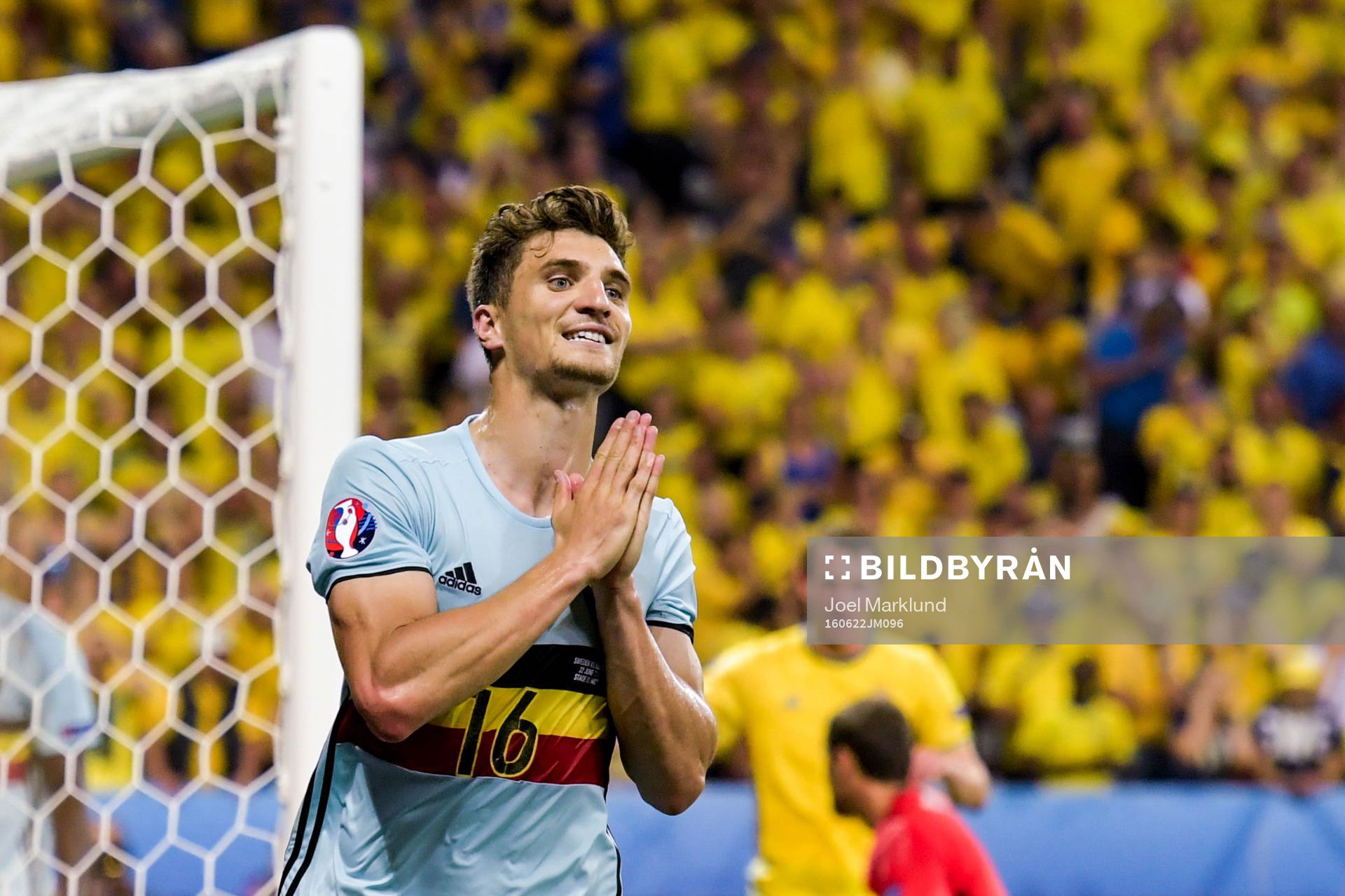 Belgiens Thomas Meunier deppar