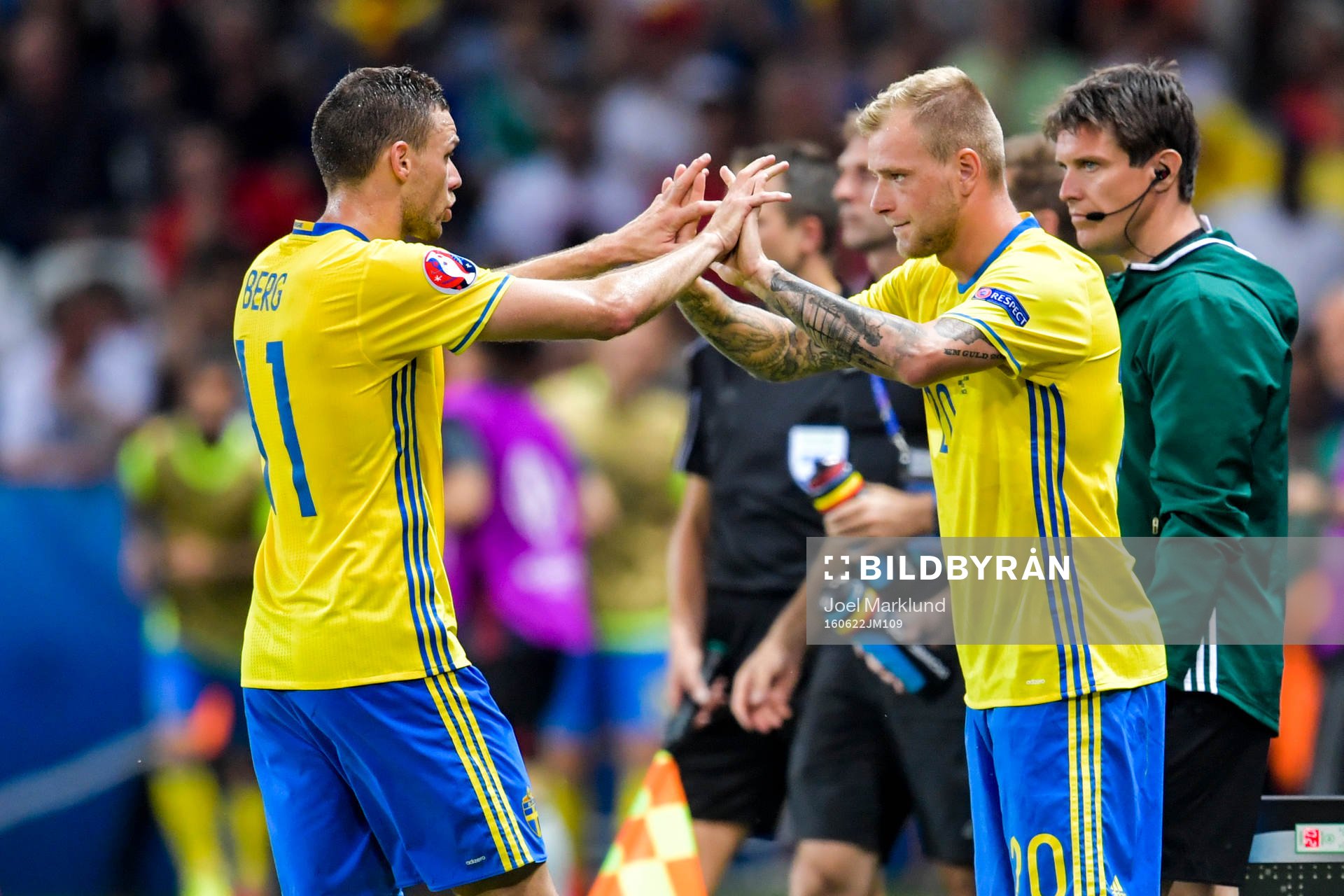 Sveriges Marcus Berg byts ut till förmån för John