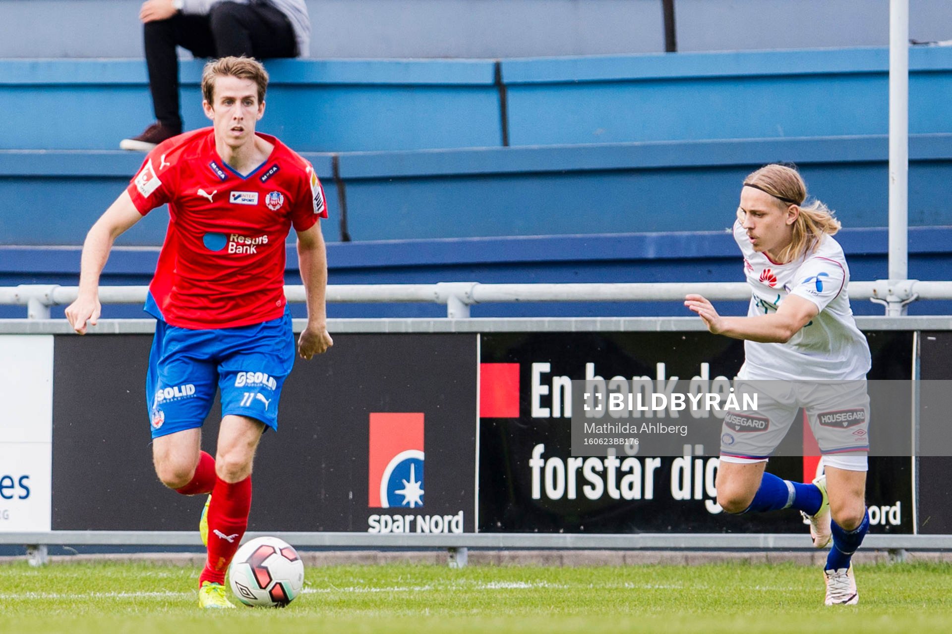 Helsingborgs Adam Eriksson och Vålerengas  Elias Omarsson