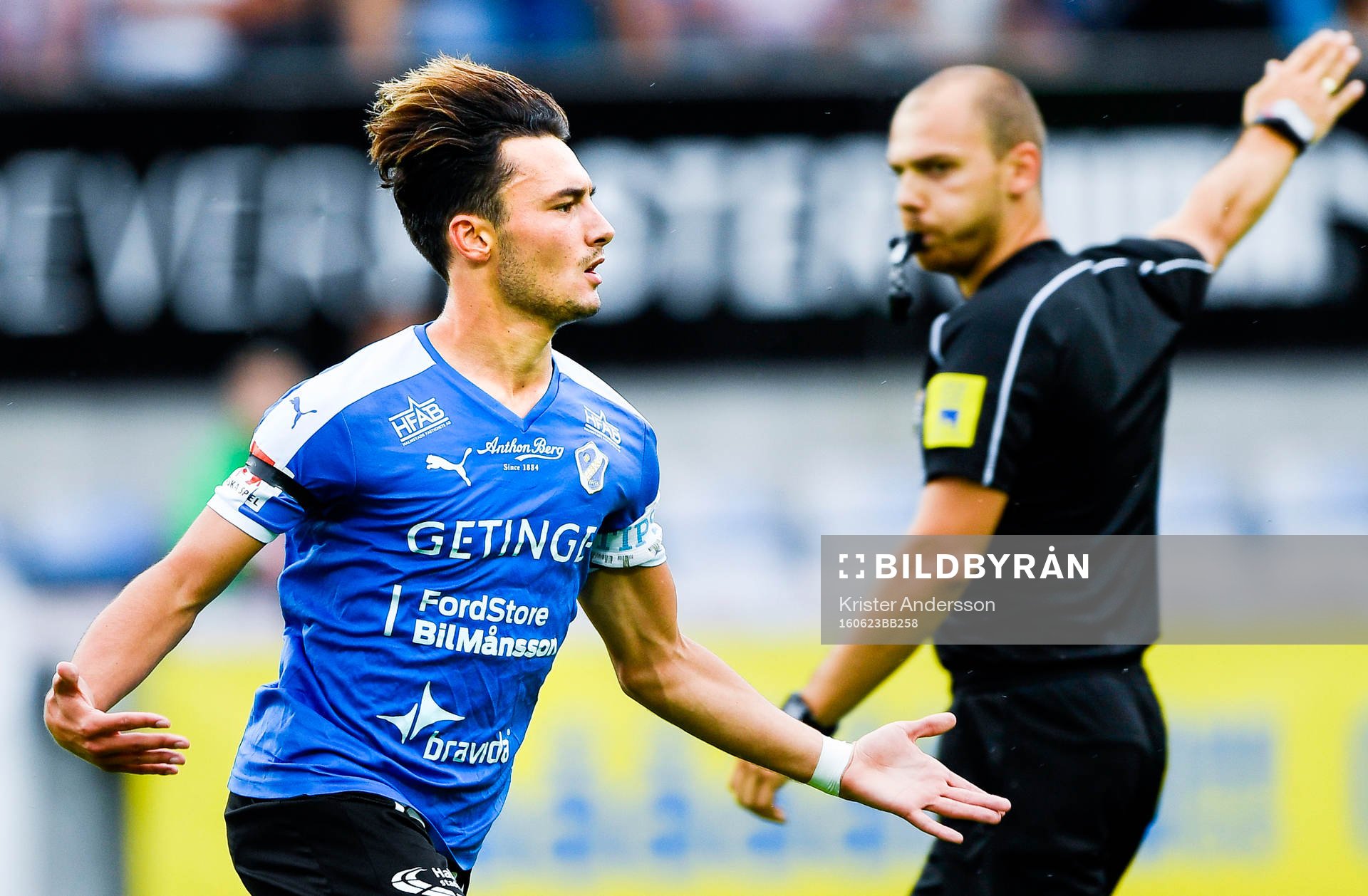 Halmstads Sead Haksabanovic jublar