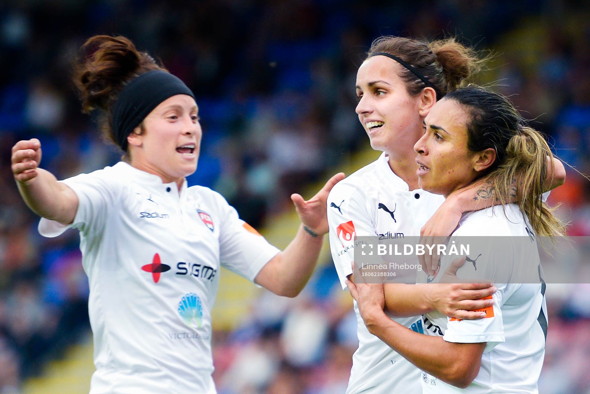 Rosengårds Ella Masar , Marta Viera Da Silva och Natasa