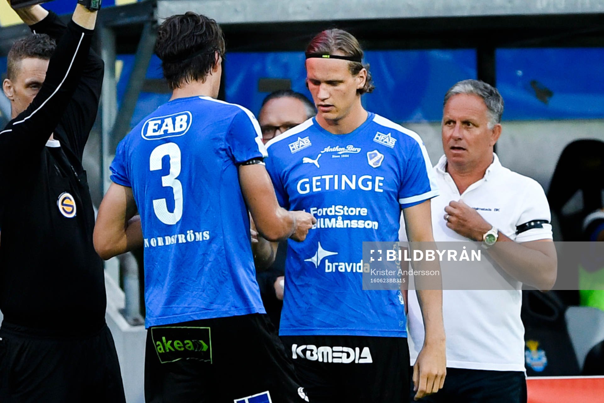 Halmstads Fredrik Liverstam tvingas byta