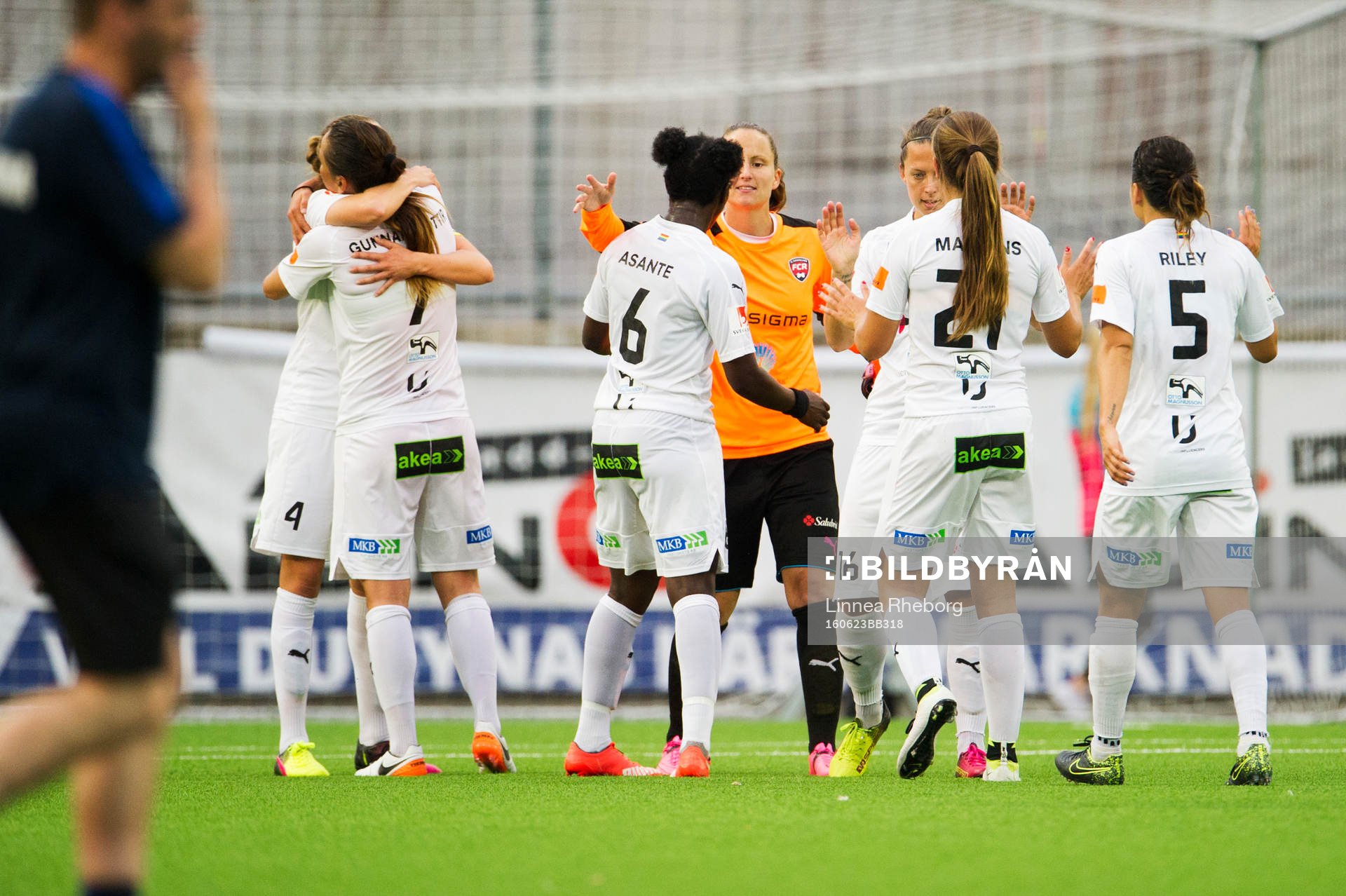 under fotbollsmatchen i Damallsvenskan mellan Eskilstuna