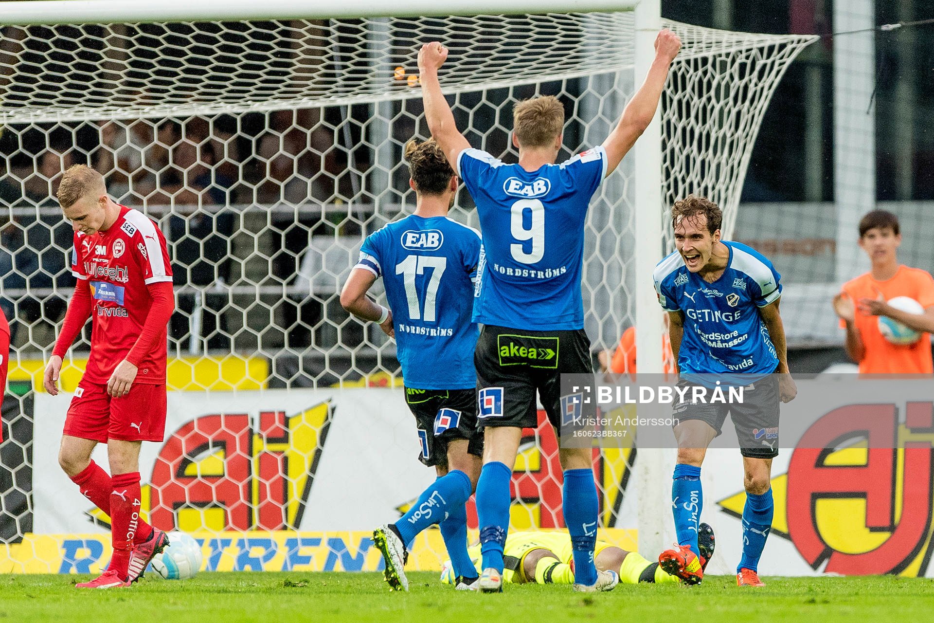 Halmstads Alexander Henningsson jublar