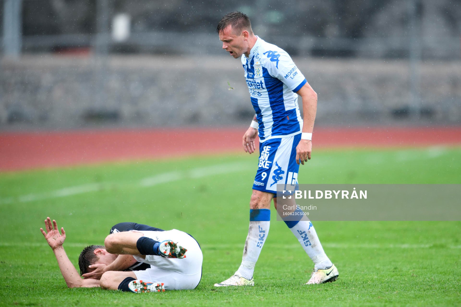 Strömsgodsets Tommy Höiland och IFK Göteborgs Jakob