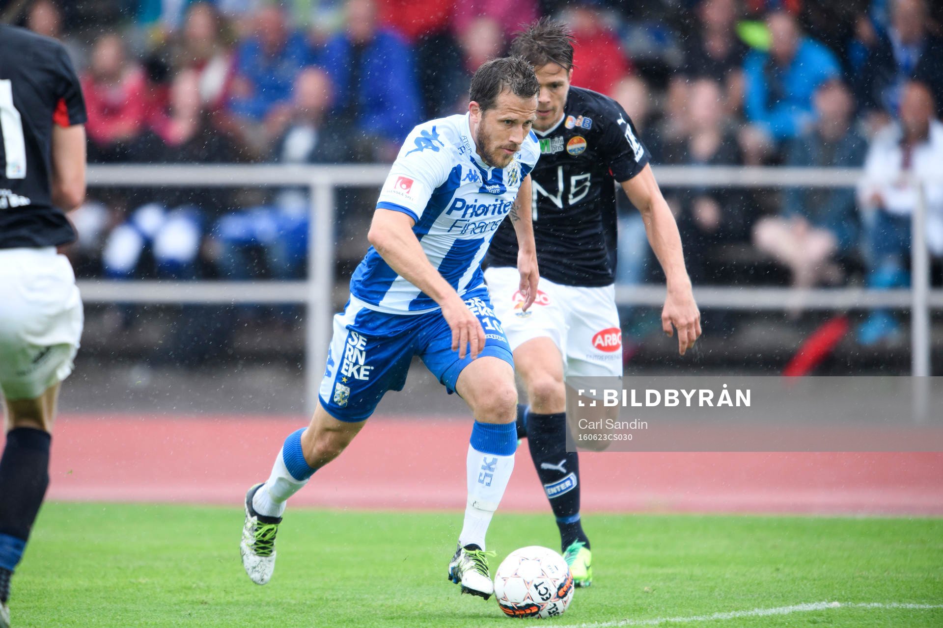 IFK Göteborgs Tobias Hysén under träningsmatchen i fotboll mellan IFK Göteborg och Strömsgodset den 23 juni 2016 i Stenungsund.