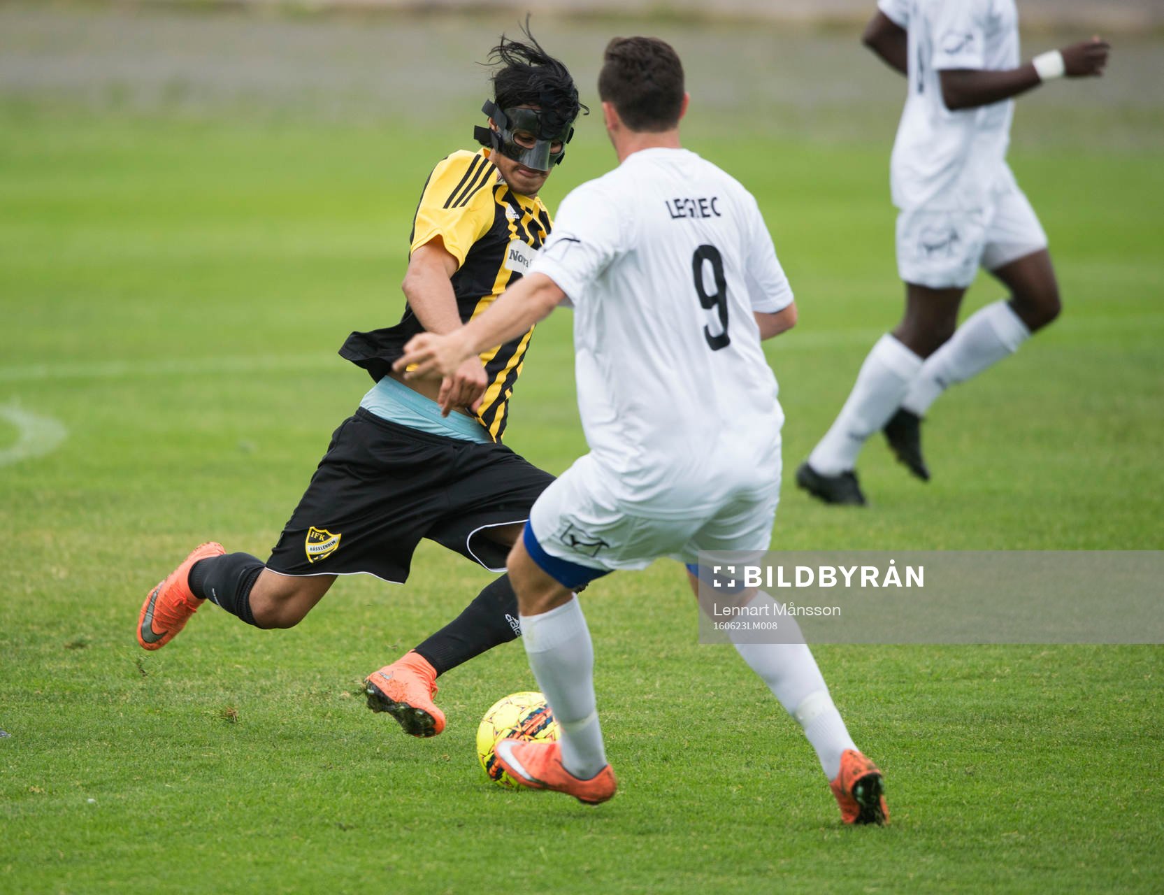 IFK Hässleholms Ameer Naseer i matchen i division 2 mellan
