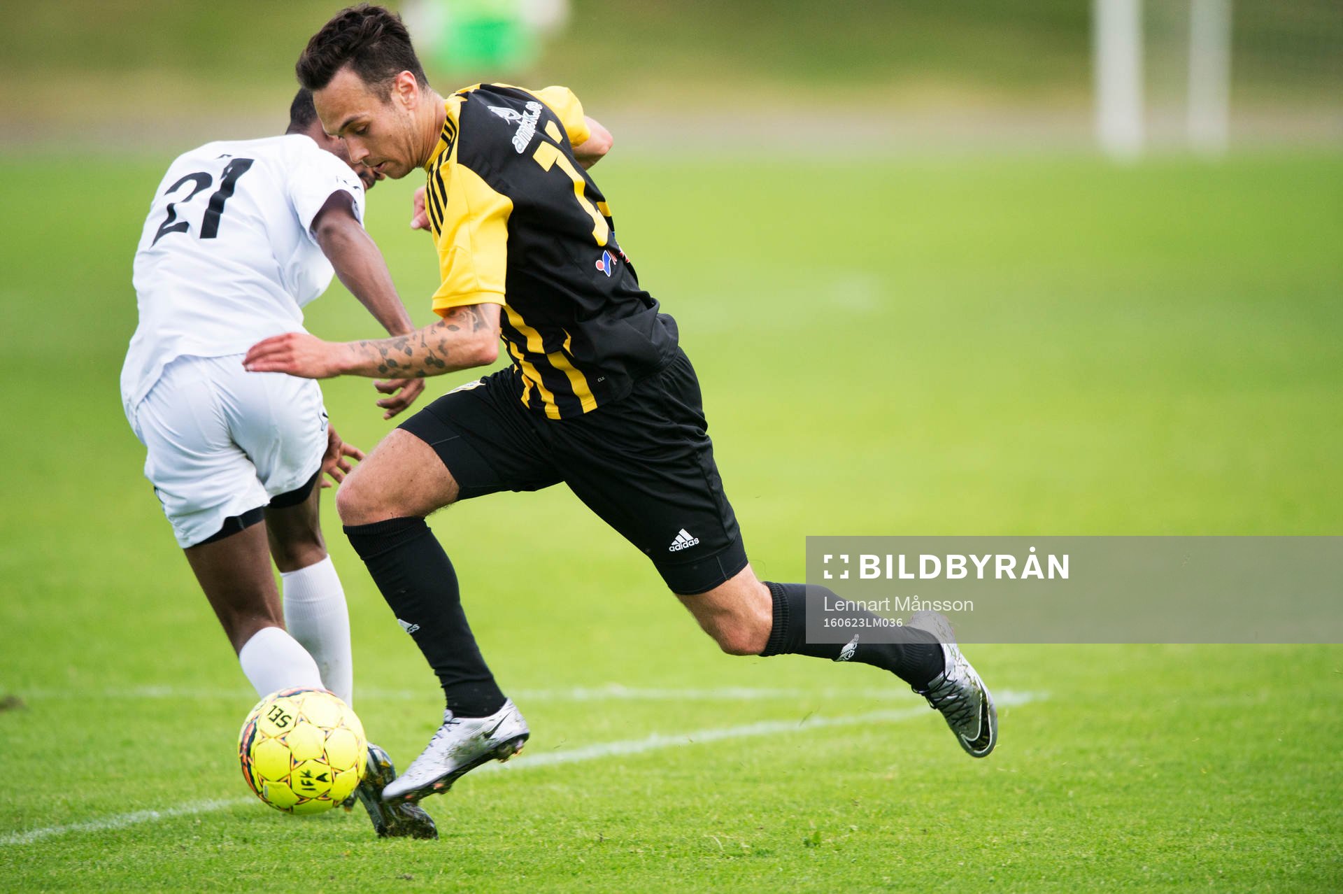 IFK Hässleholms Karim Al-Asi i matchen i division 2 mellan