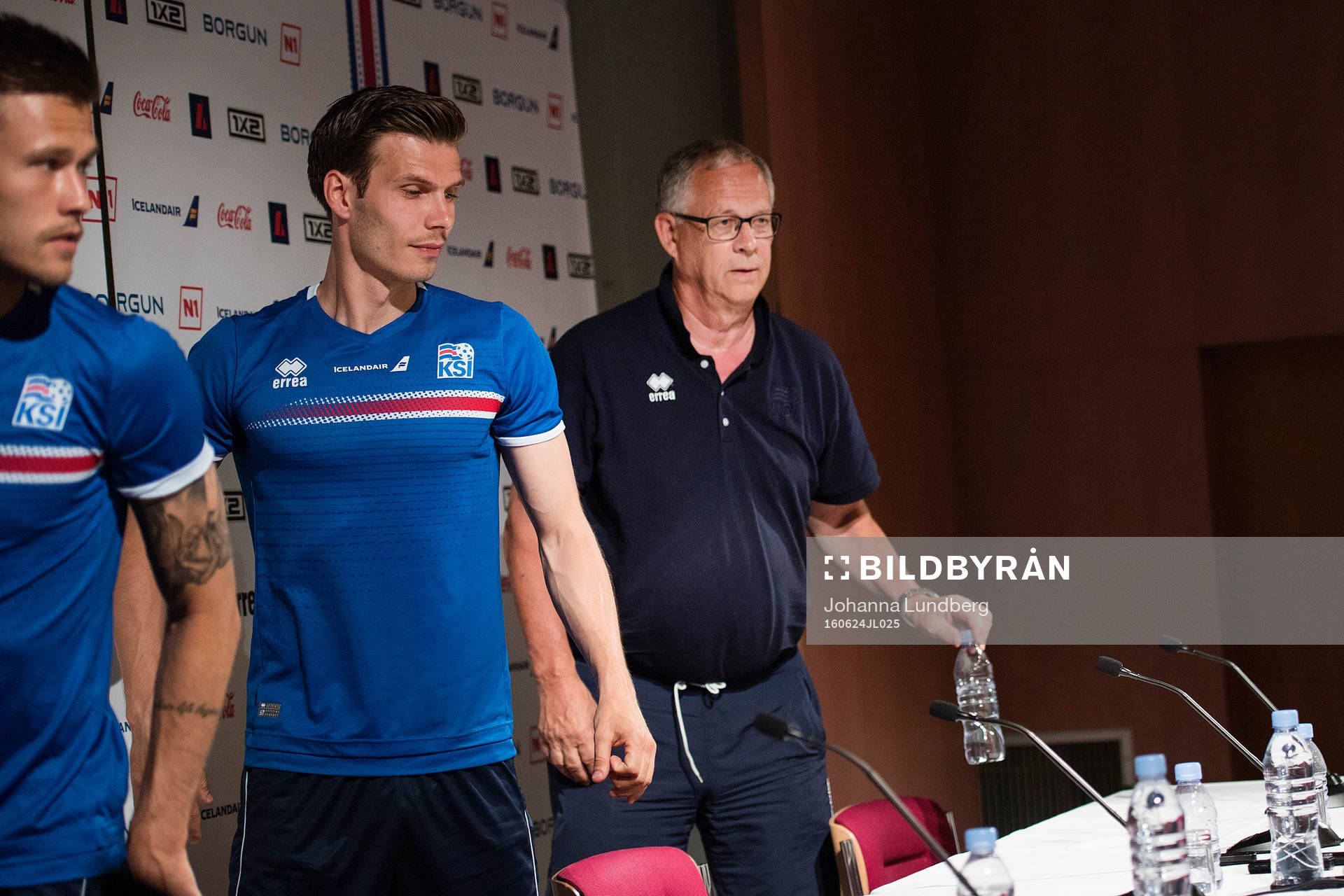 Islands Arnor Ingvi Traustason, Elmar Bjarnason och