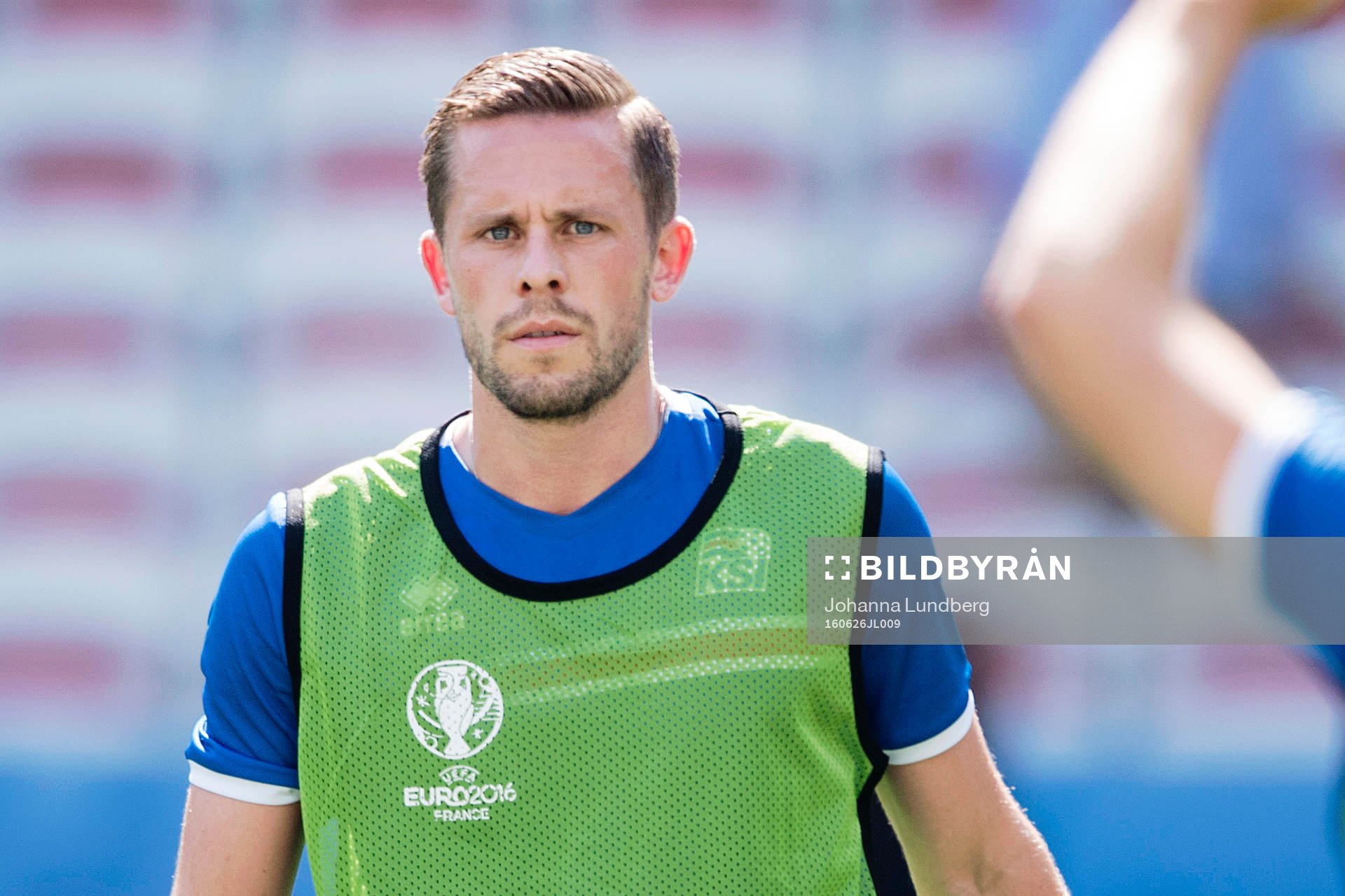 Gylfi Sigurdsson  på Islands fotbollslandslags träning