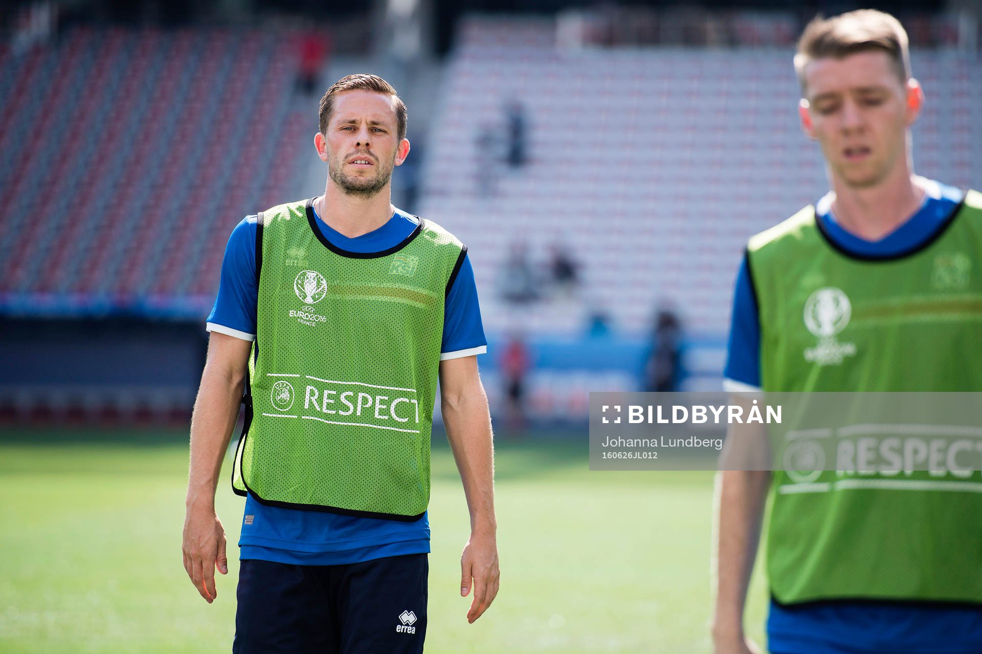 Gylfi Sigurdsson  på Islands fotbollslandslags träning