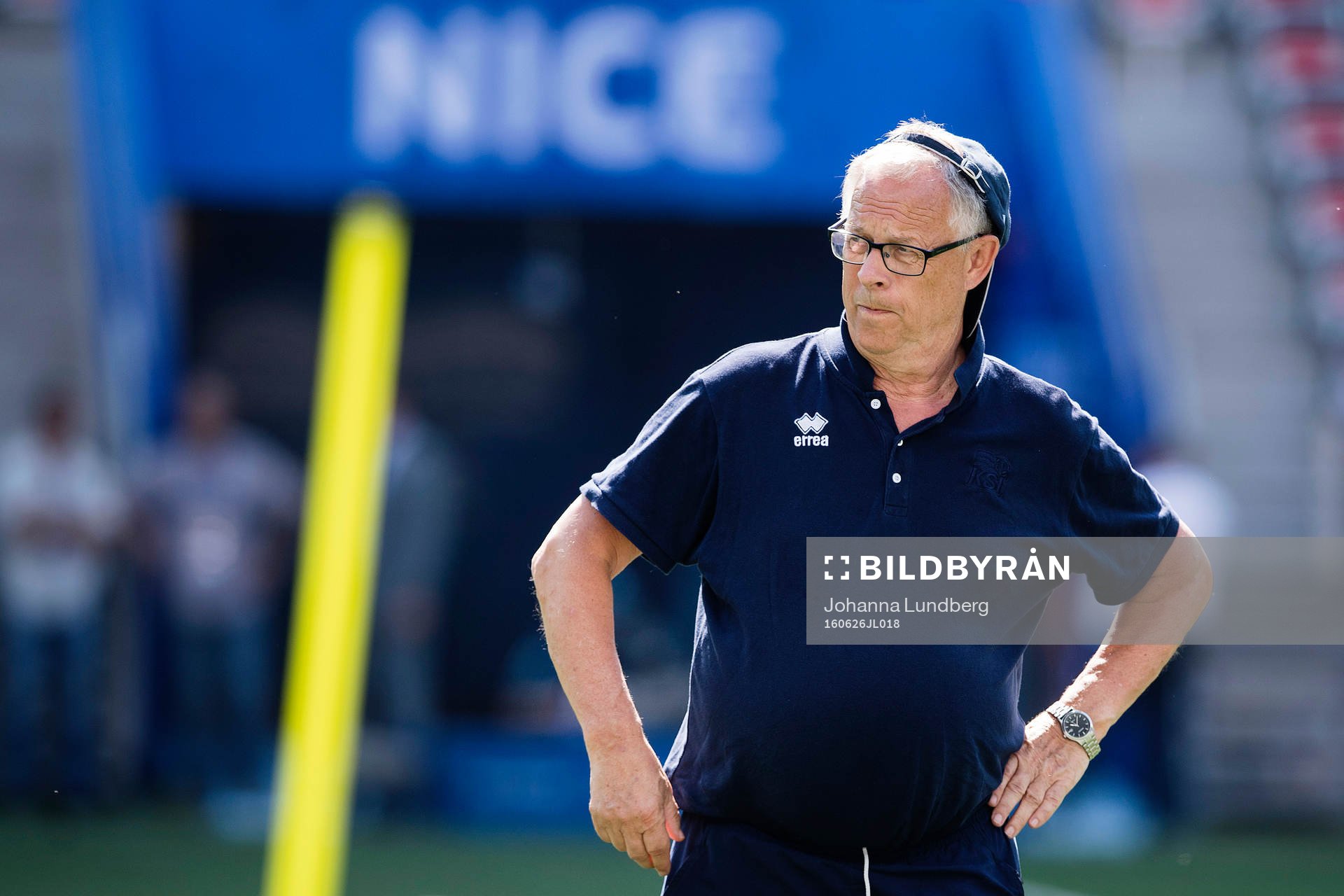 förbundskapten Lars Lagerbäck  på Islands