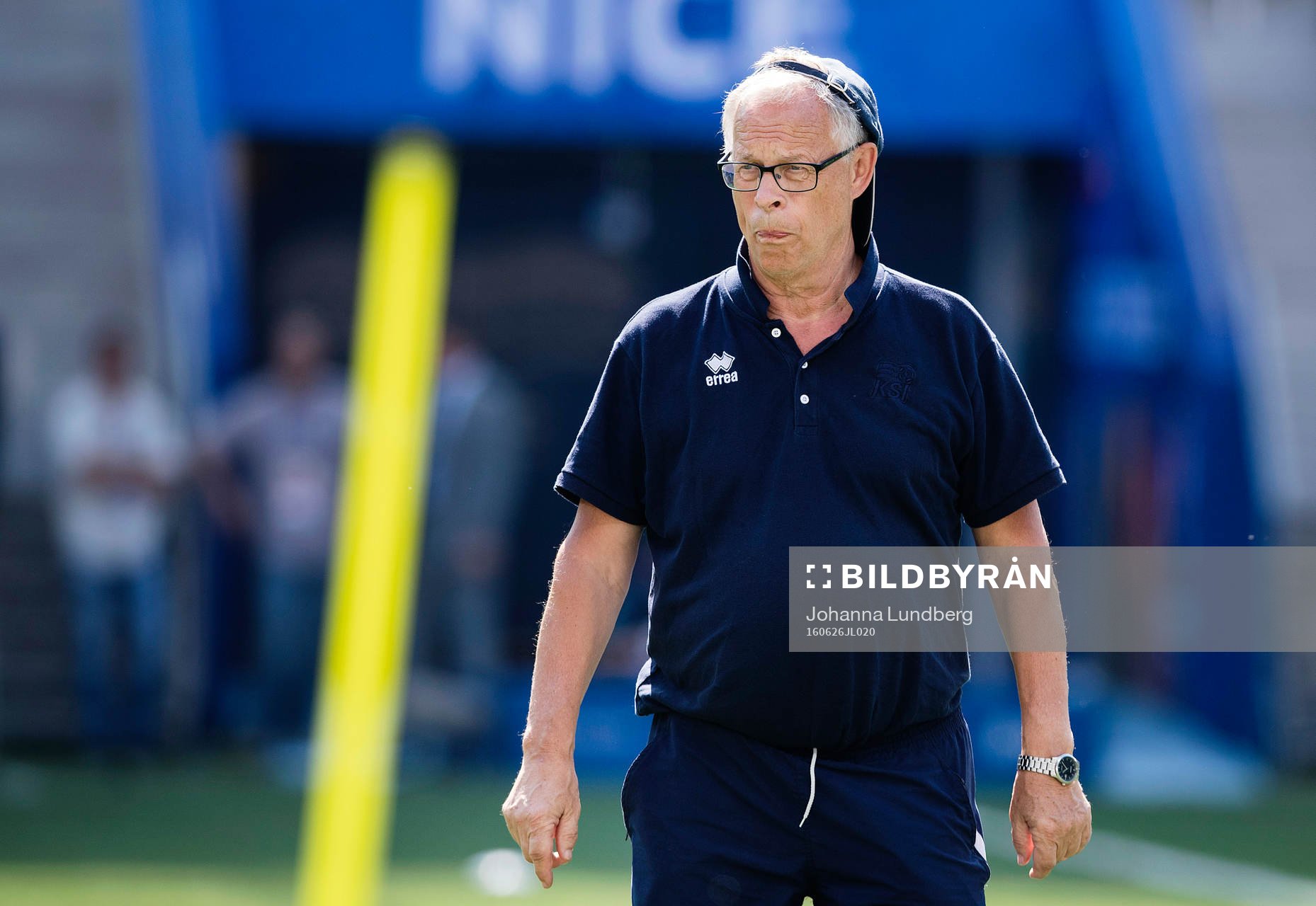 förbundskapten Lars Lagerbäck  på Islands